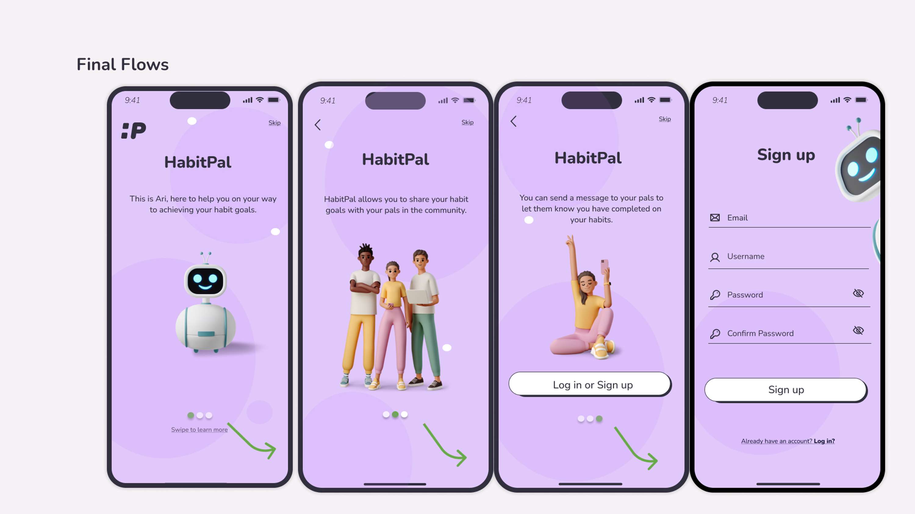 UX/ UI case study - HabitPal by hannah wynne