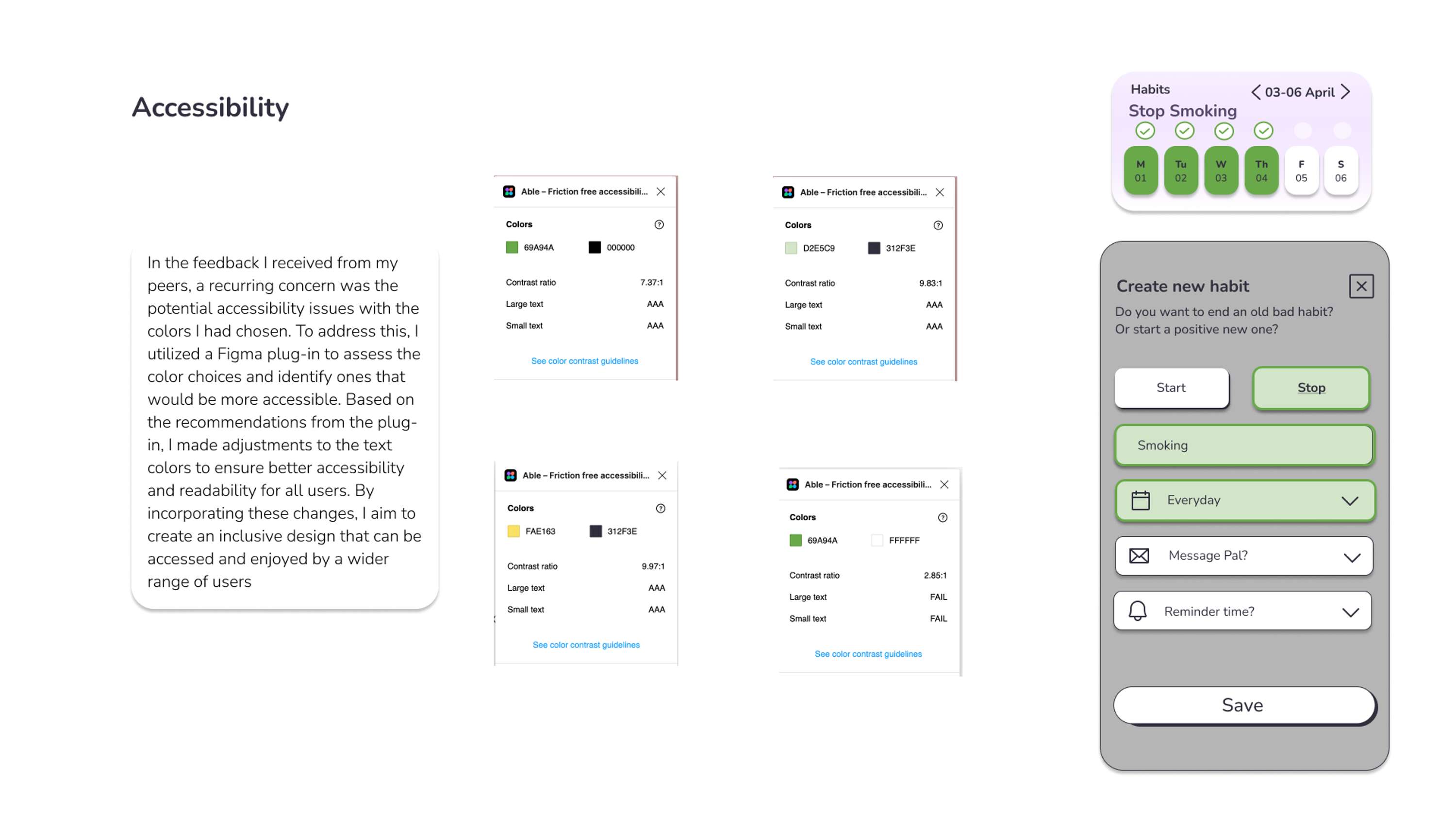 UX/ UI case study - HabitPal by hannah wynne