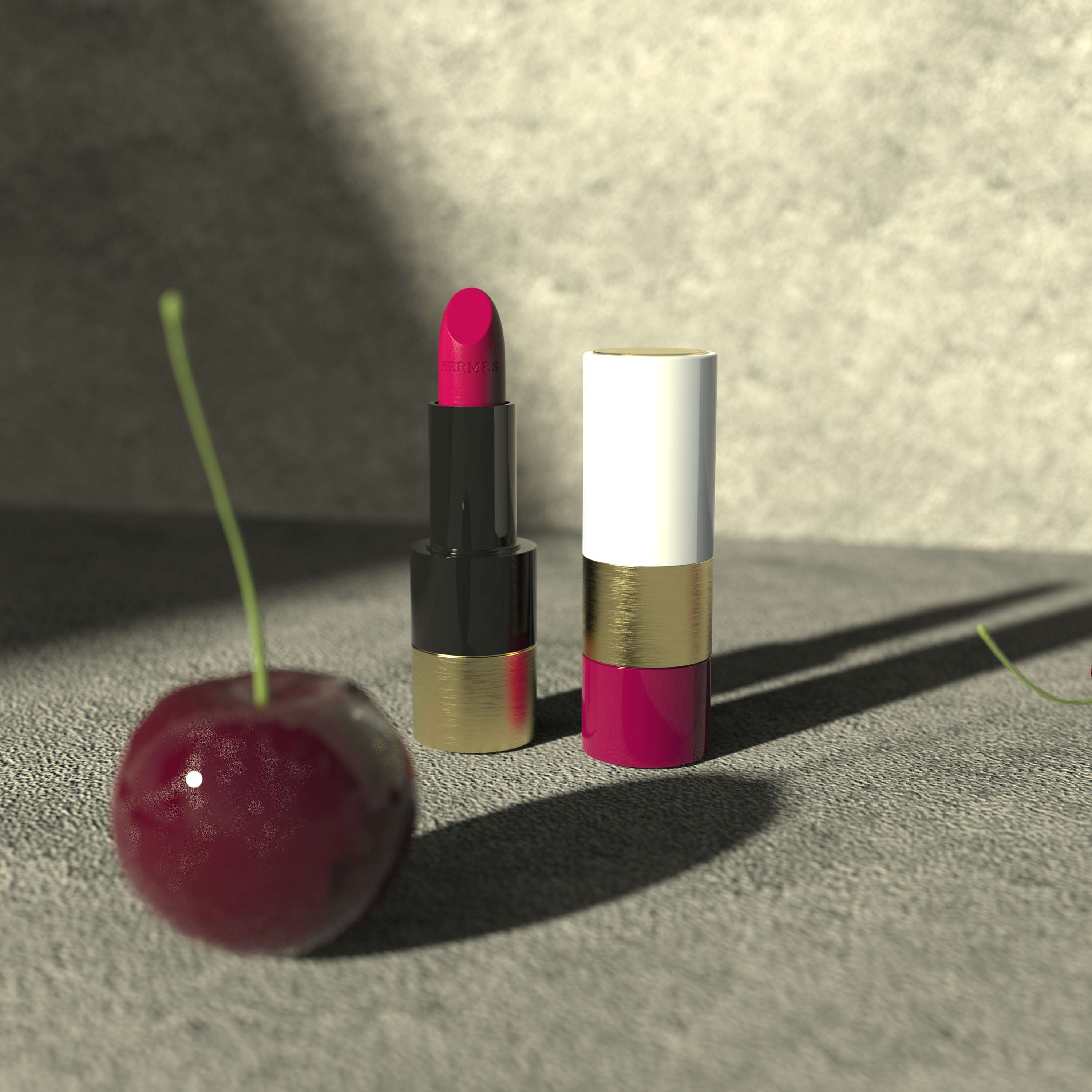 Hermès Lipstick - Digital Visualization by Sabrina Facchetti