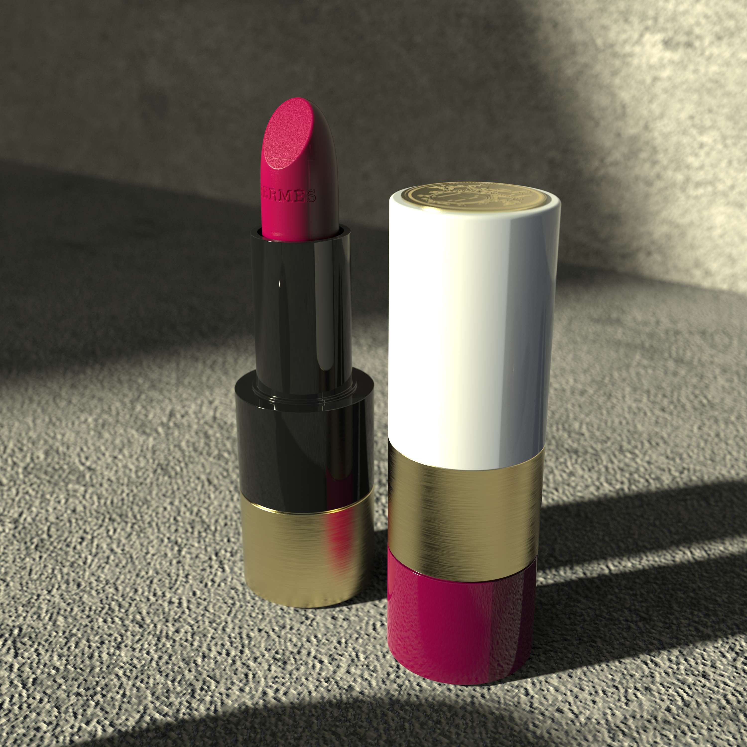 Hermès Lipstick - Digital Visualization by Sabrina Facchetti