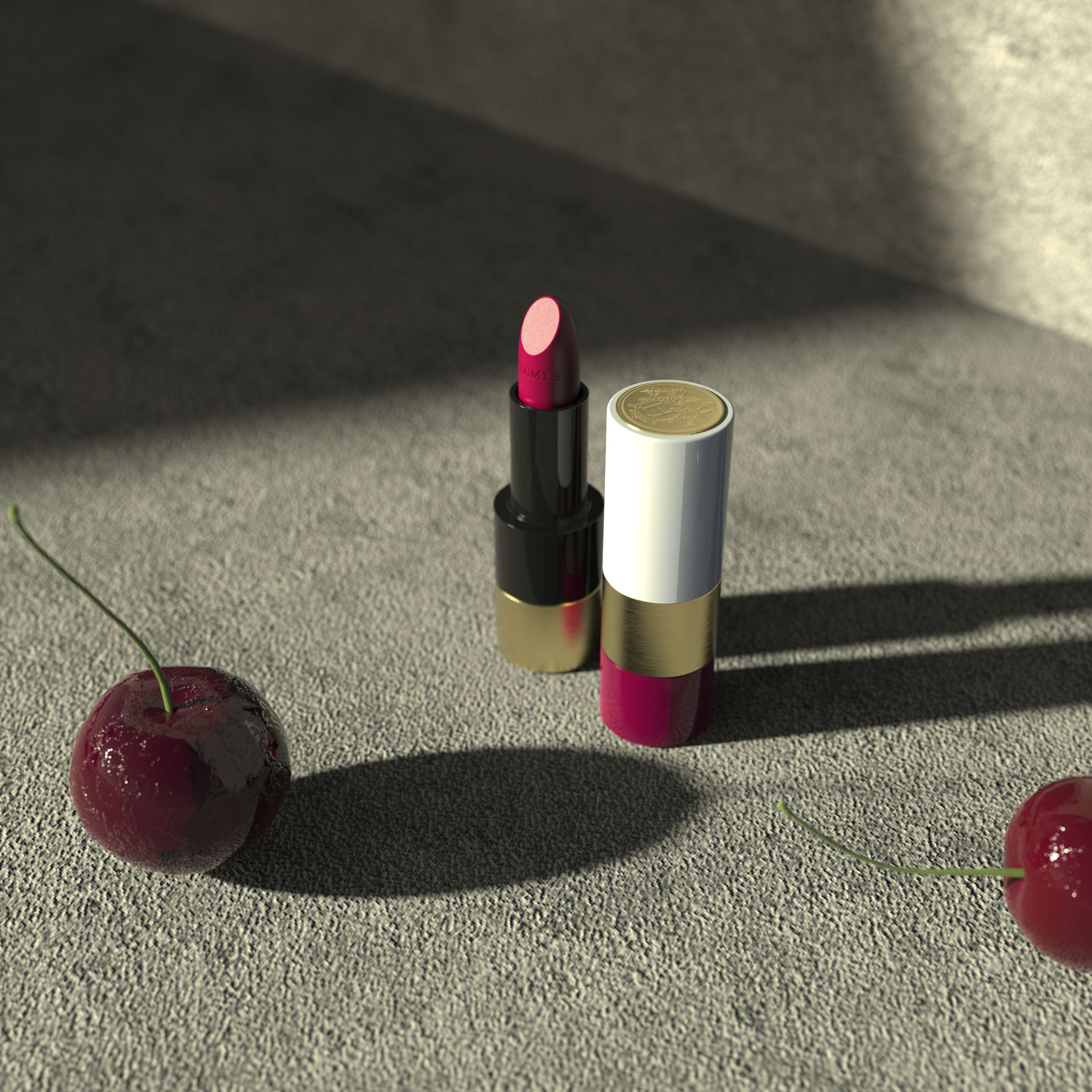 Hermès Lipstick - Digital Visualization by Sabrina Facchetti