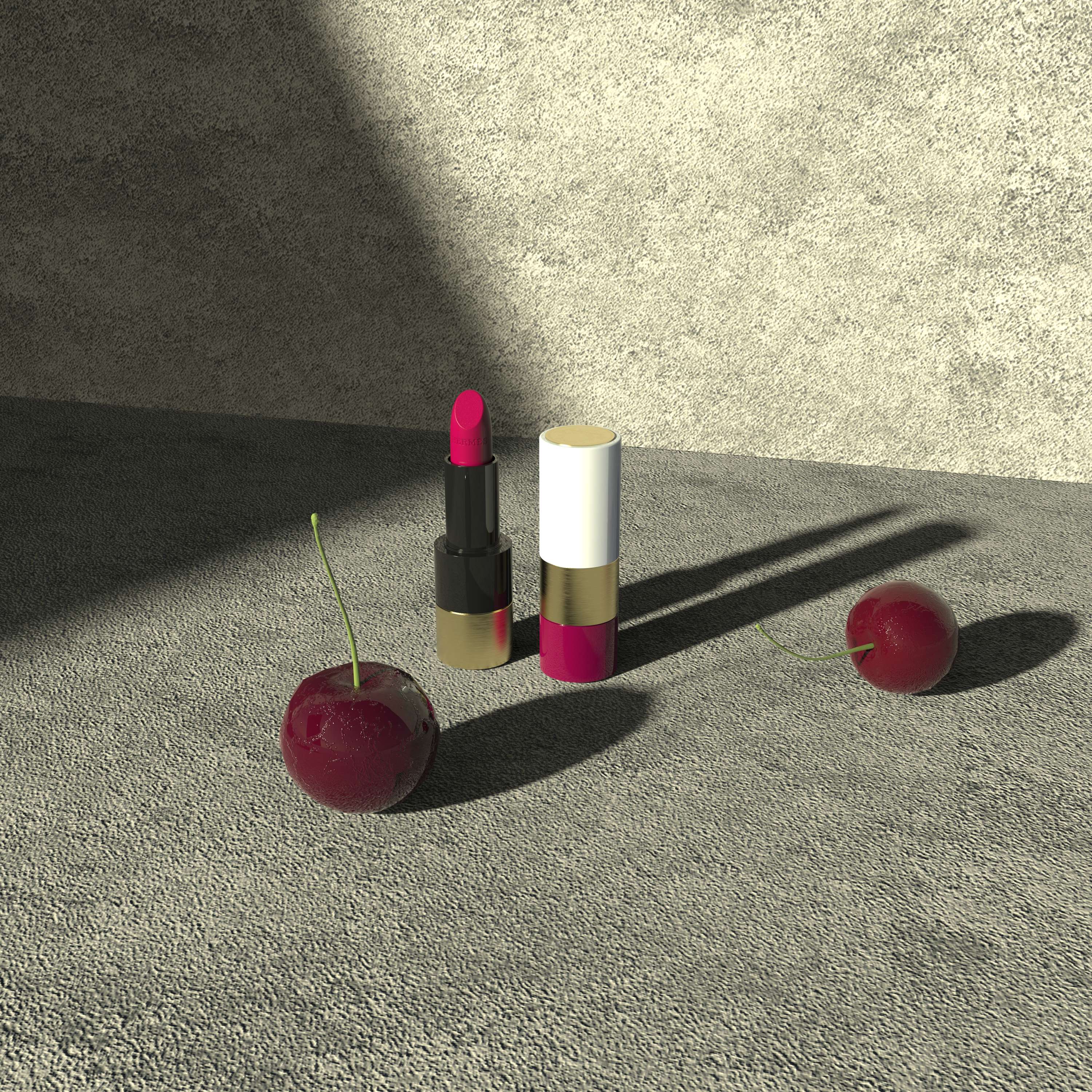 Hermès Lipstick - Digital Visualization by Sabrina Facchetti