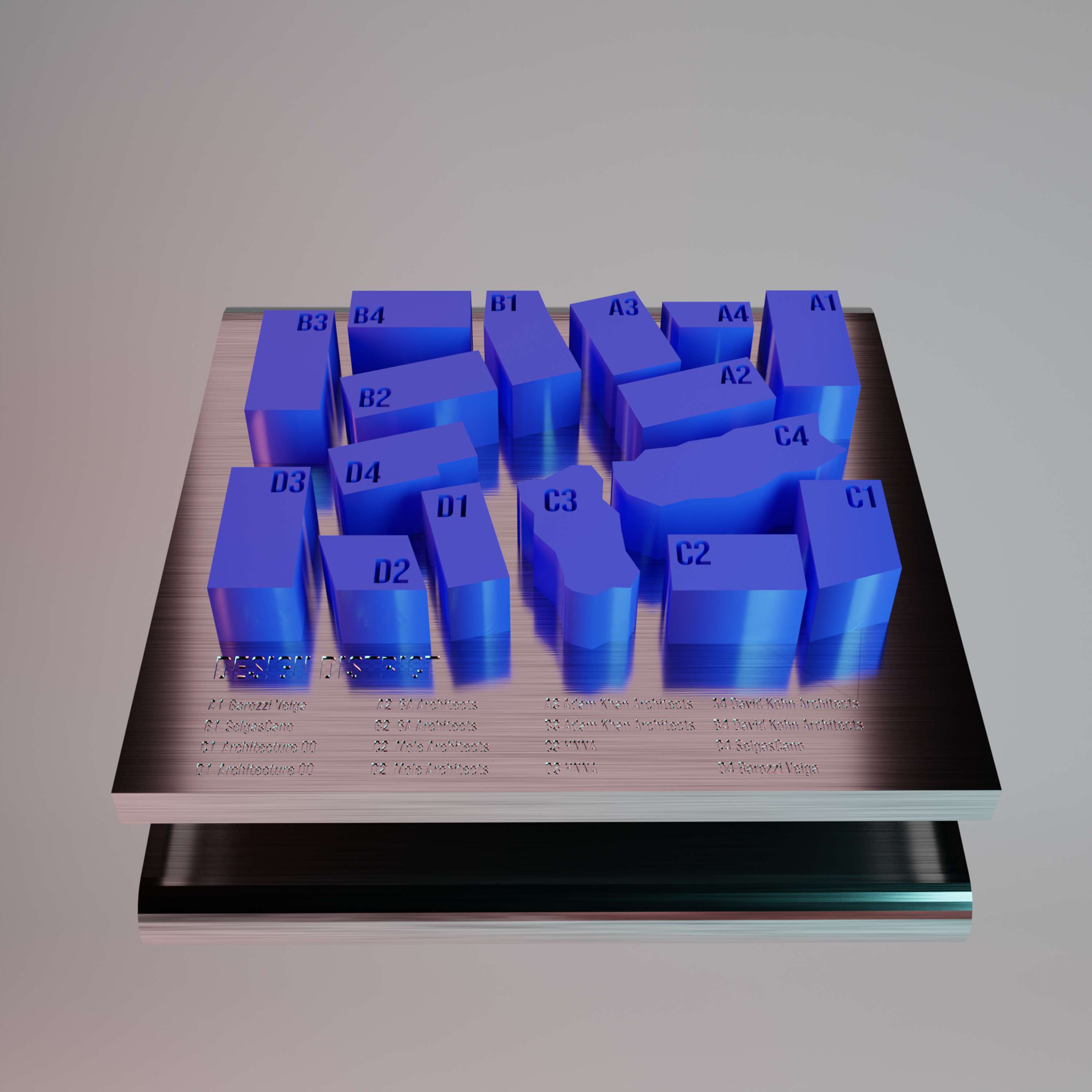 Design District Map Concept (Blender) by Lewis Taglialavore