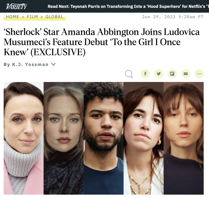 To The Girl I Once Knew Feature Film by Oriane Pick
