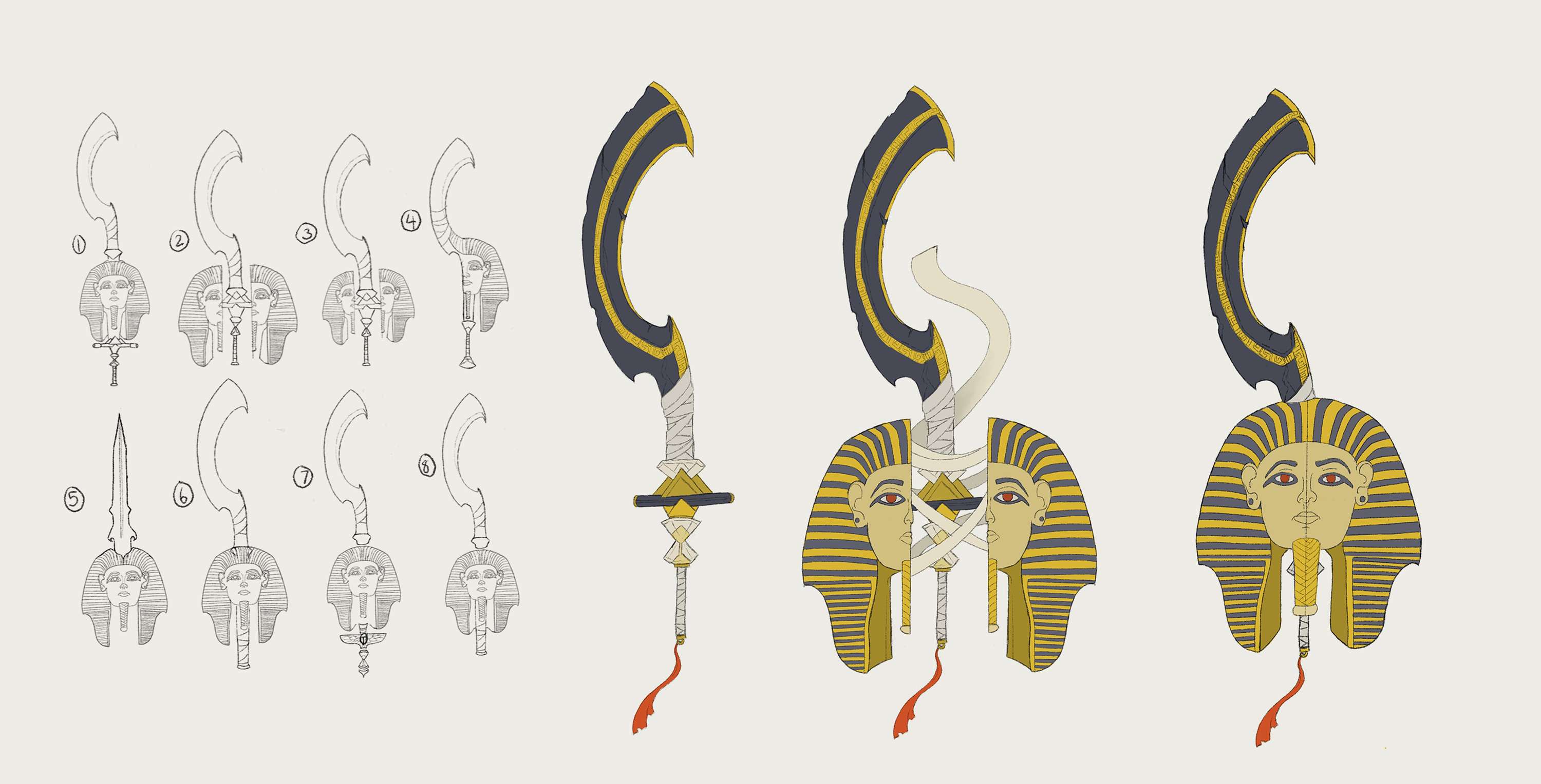 Sword Designs - Concept Art by Louise Claughton