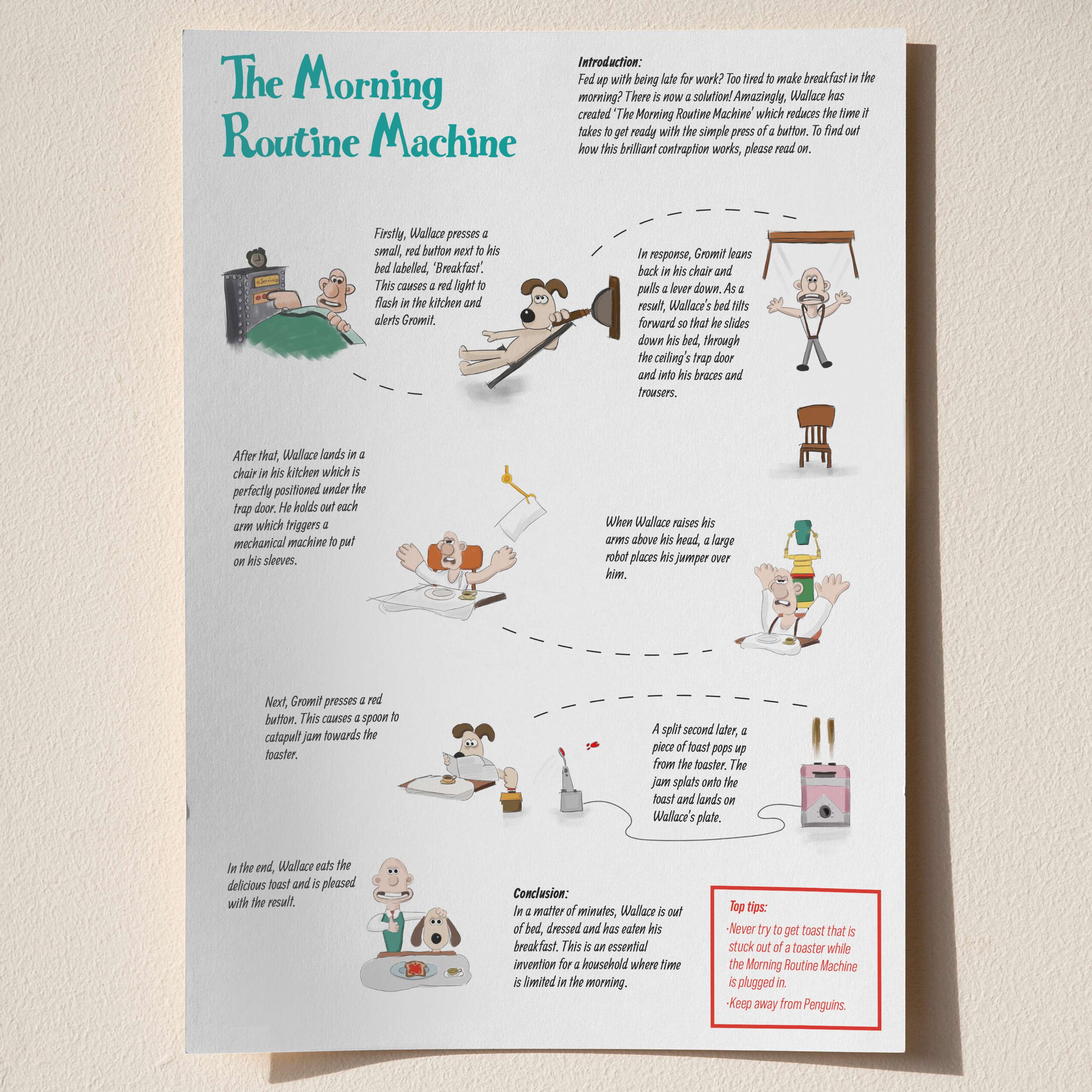 Wallace & Gromit Learning Collateral by Mountains From Molehills