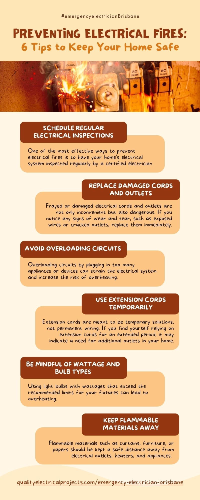 Preventing Electrical Fires: 6 Tips to Keep Your Home Safe by Quality Electrical
