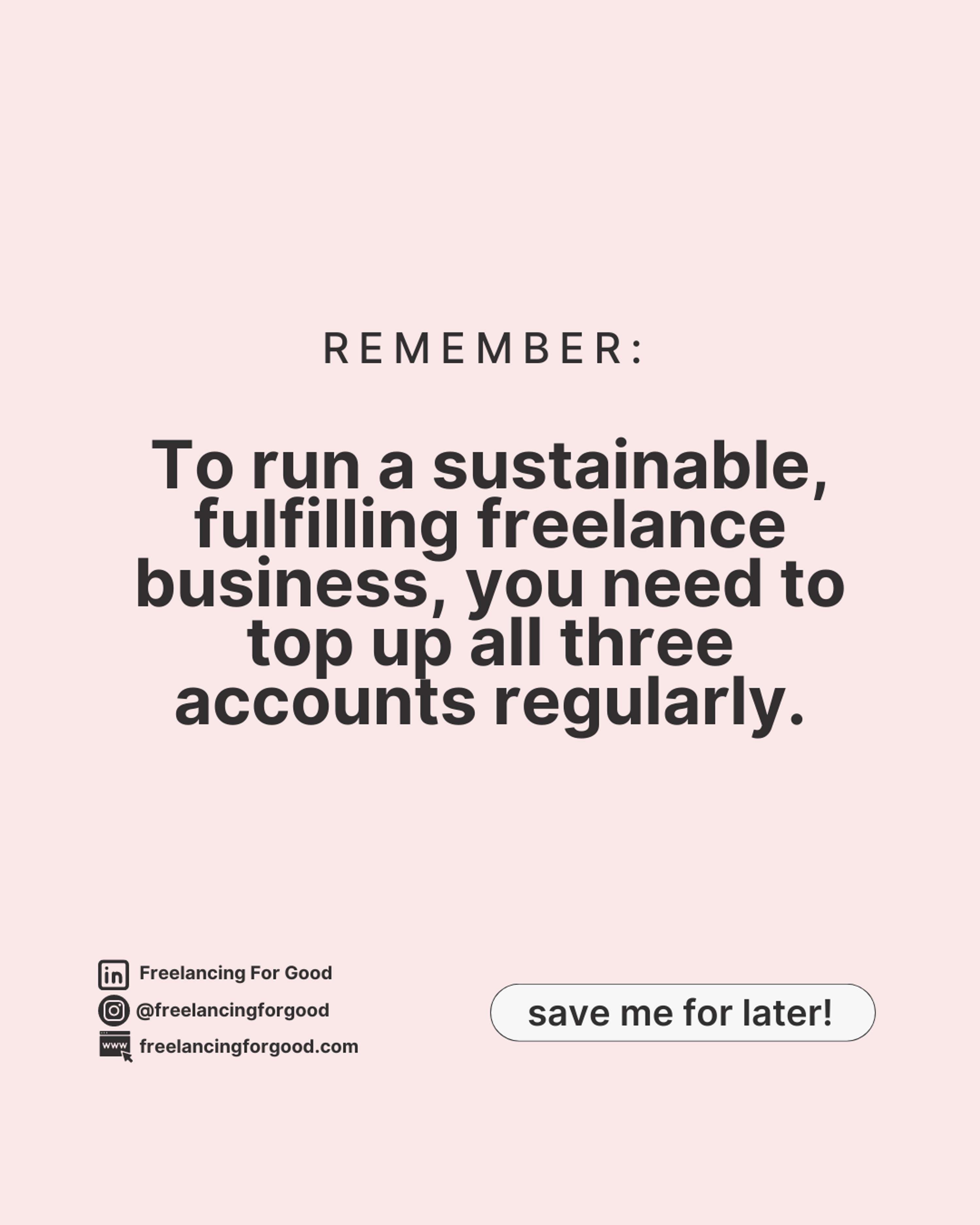 Finding the Balance: The Three Bank Accounts by Freelancing For Good