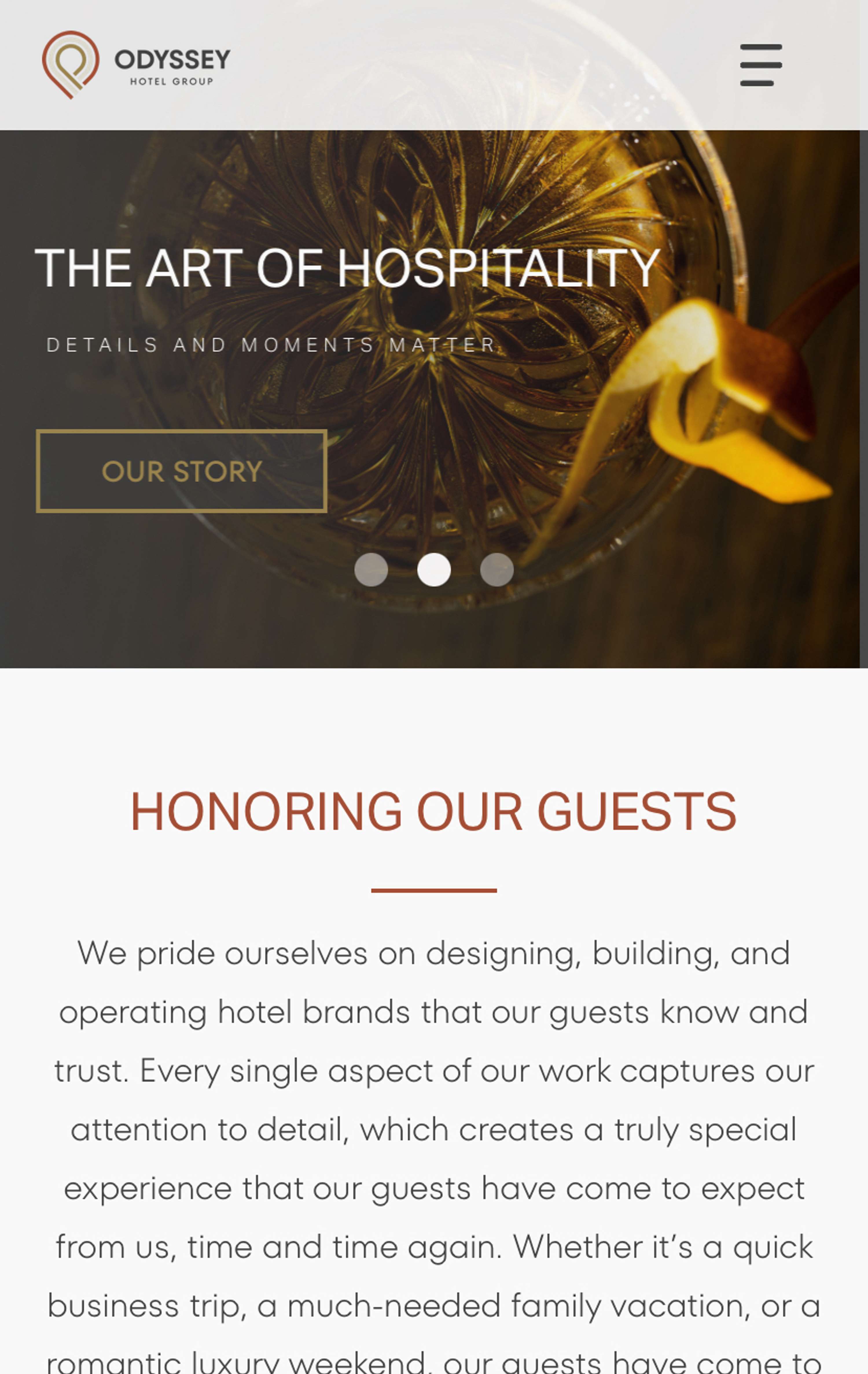 Website Design & Development - Hospitality by Will Phillips