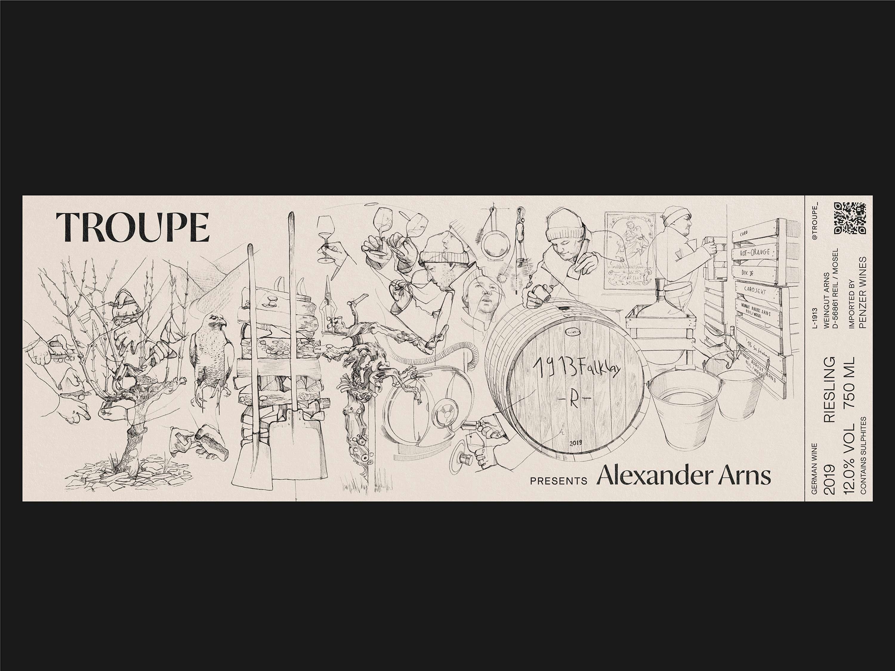 Troupe Wine by Oliver Scully