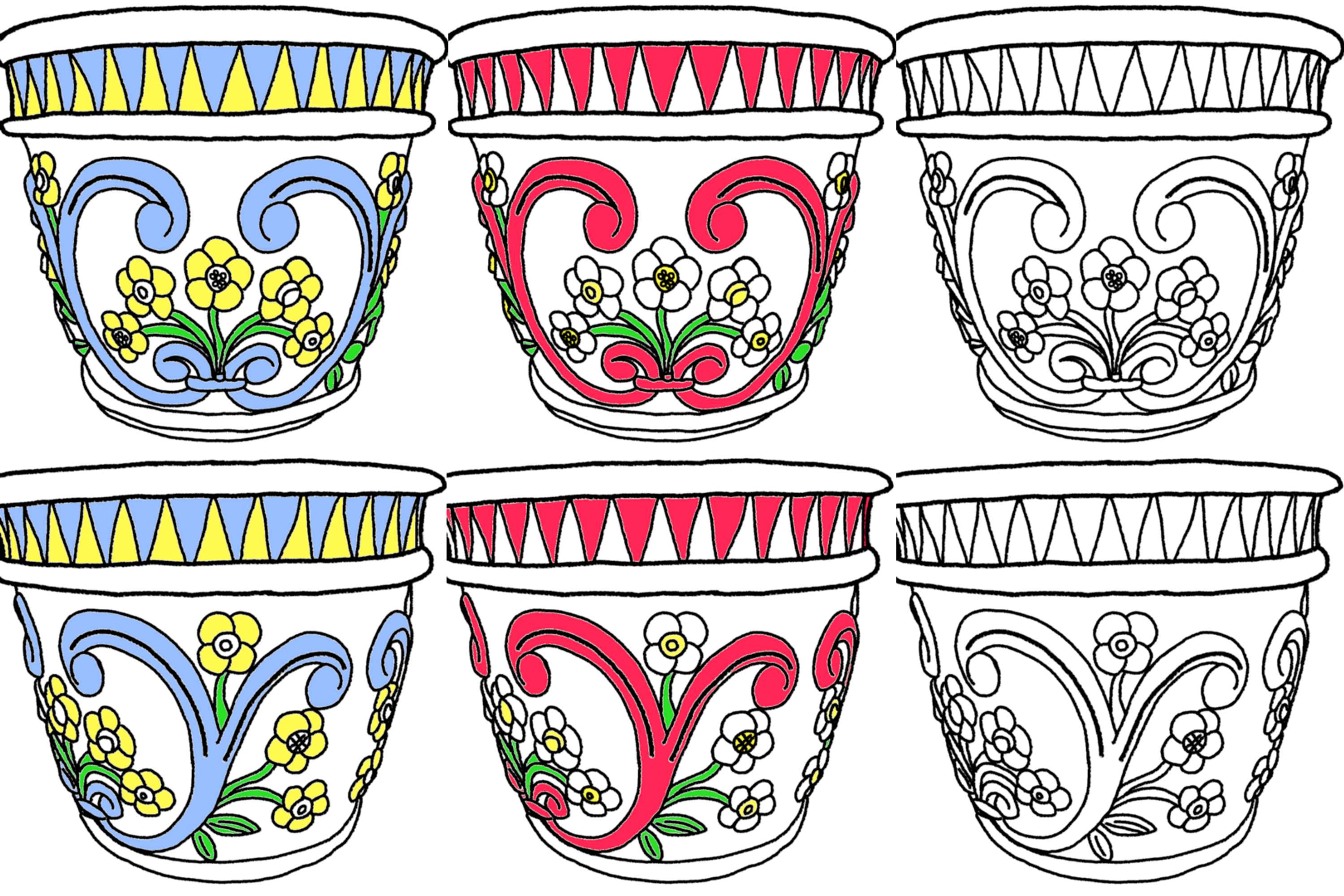 From Trash to Treasure; Transformation of Flower Pots by Evie Anderson