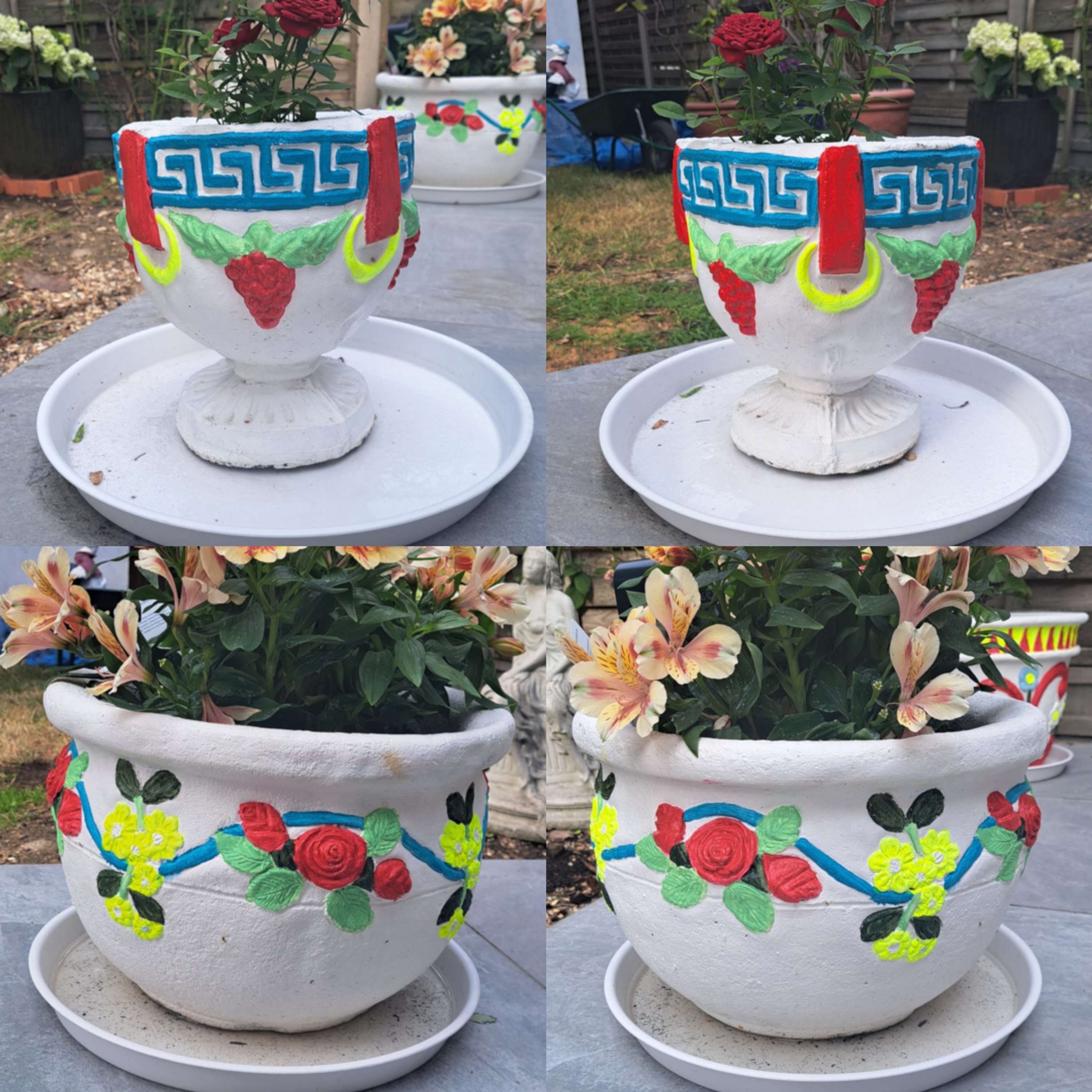 From Trash to Treasure; Transformation of Flower Pots by Evie Anderson