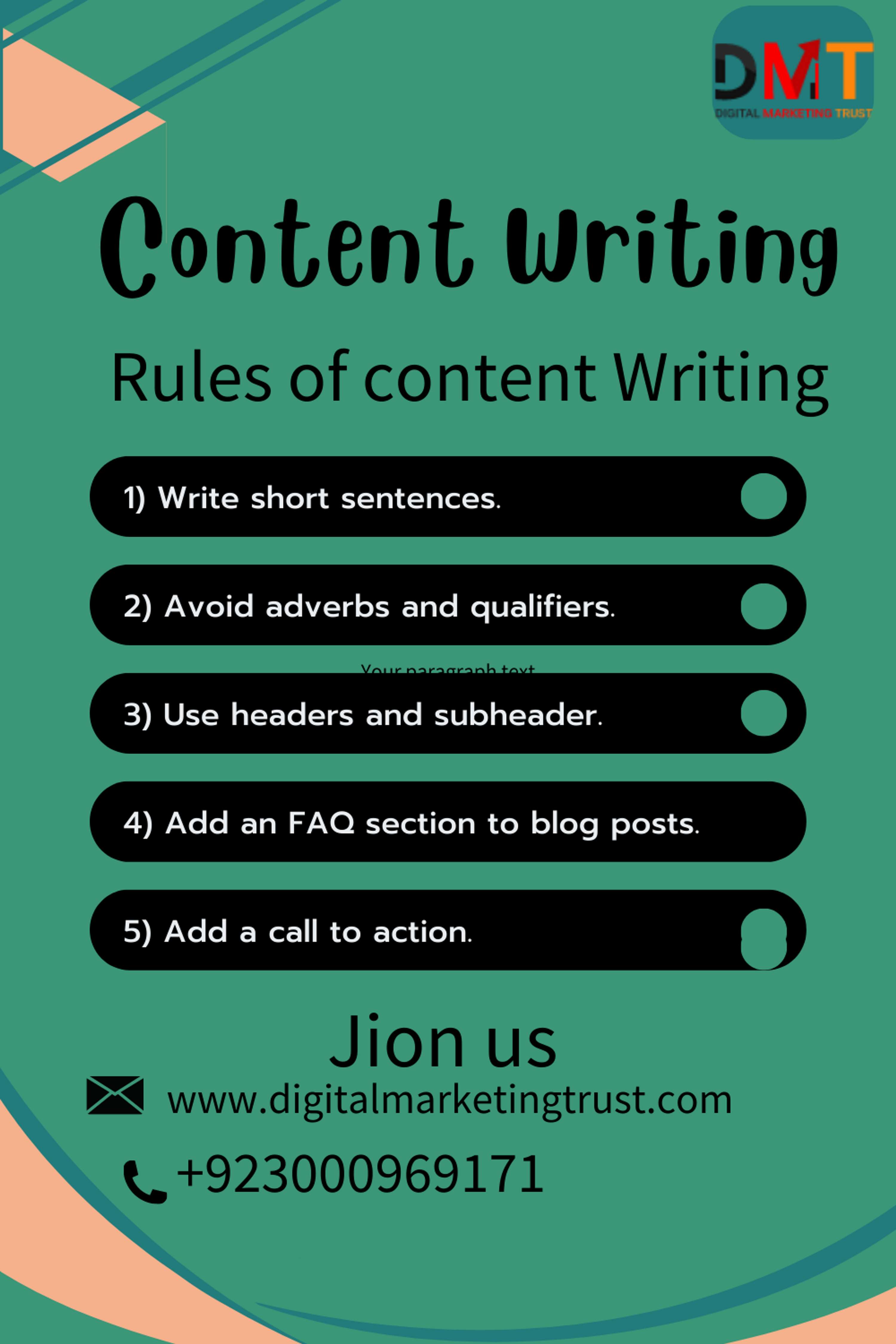 CONTENT WRITING by aneela akram