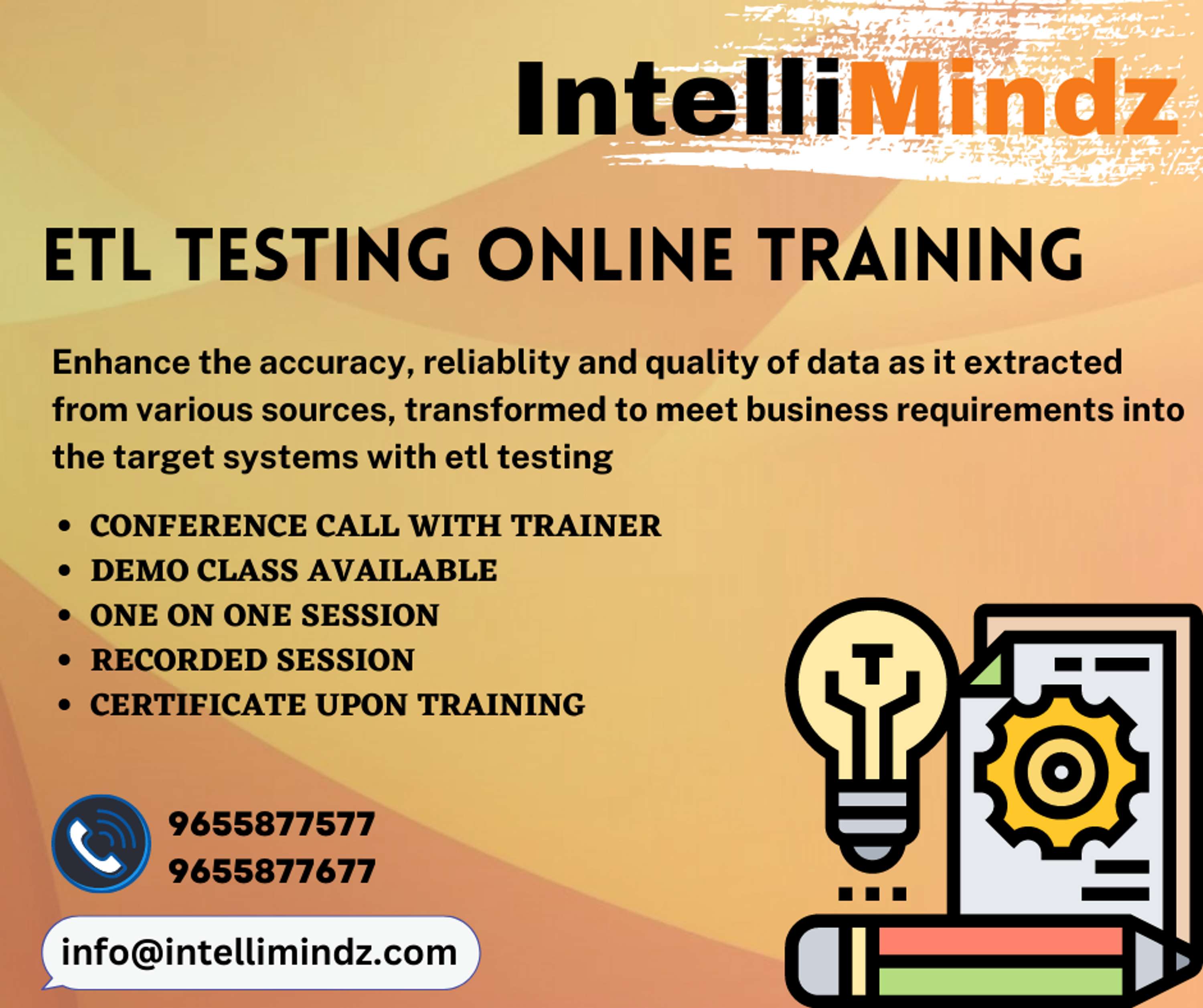 ETL Testing online training by brindha igs