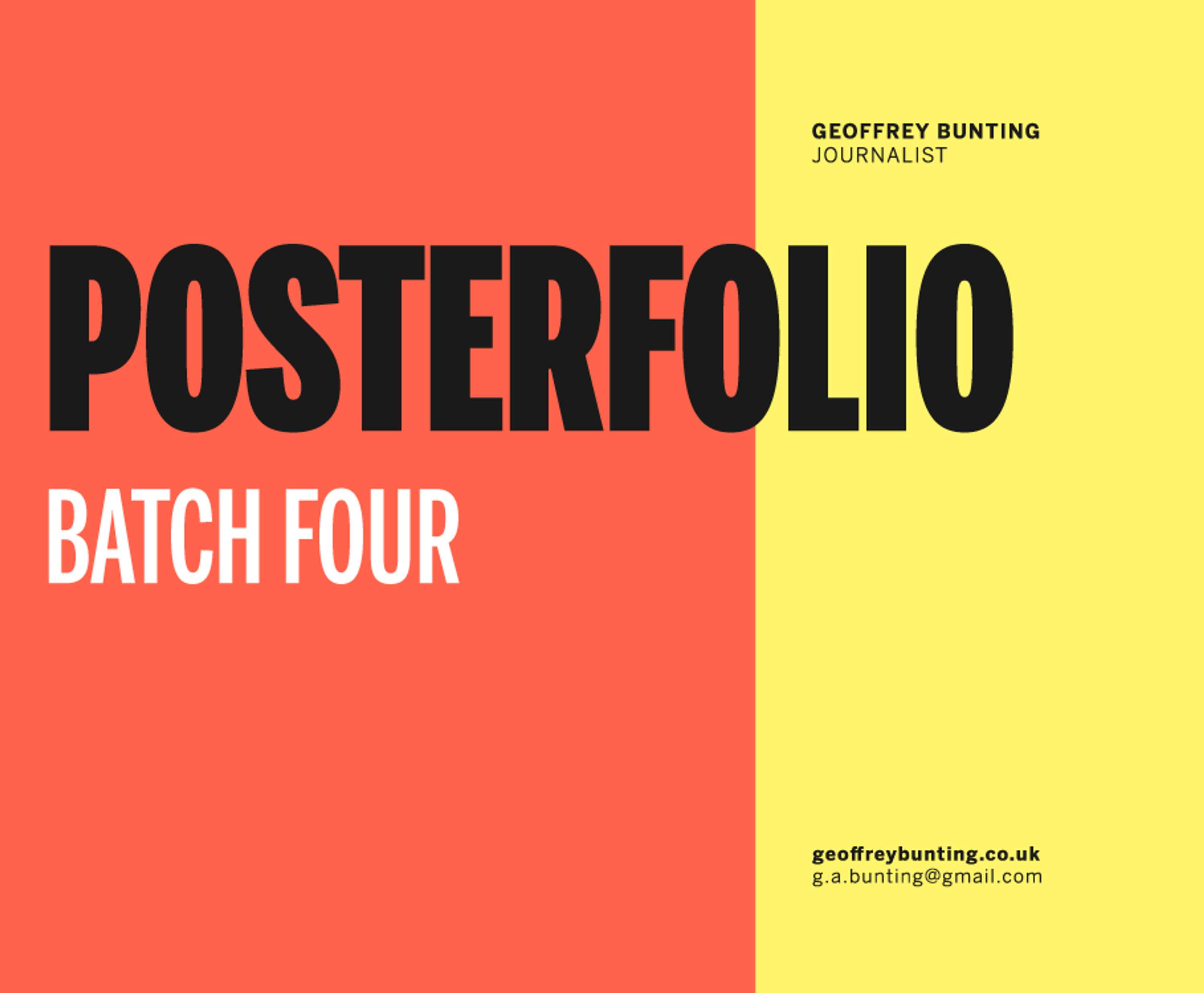 Even More Posters by Geoffrey Bunting