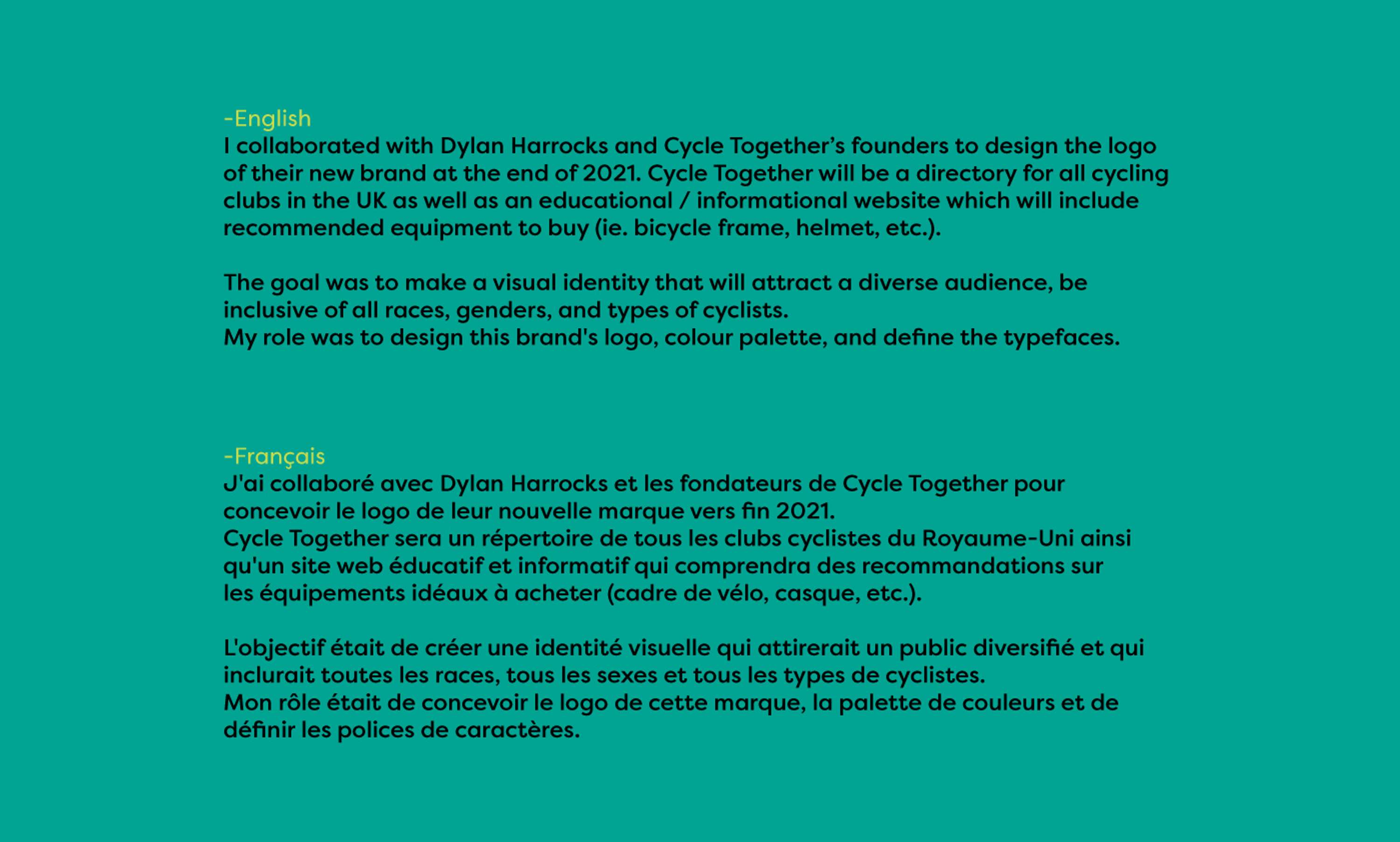 Cycle Together Visual Identity by Marc-aurel Adeyemi Houdegbe