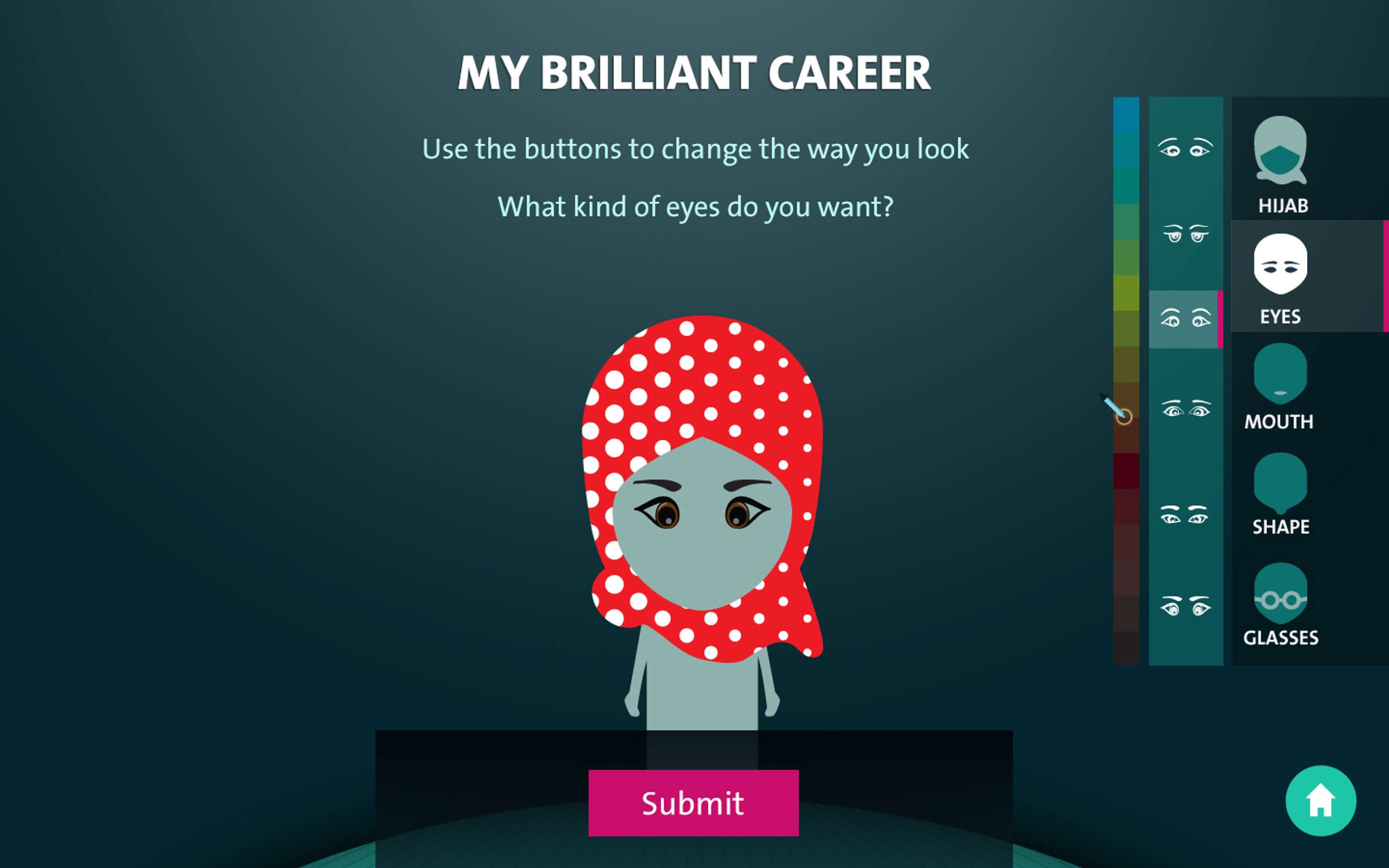 UI/UX - My brilliant career by Chrysanthi Skalioti