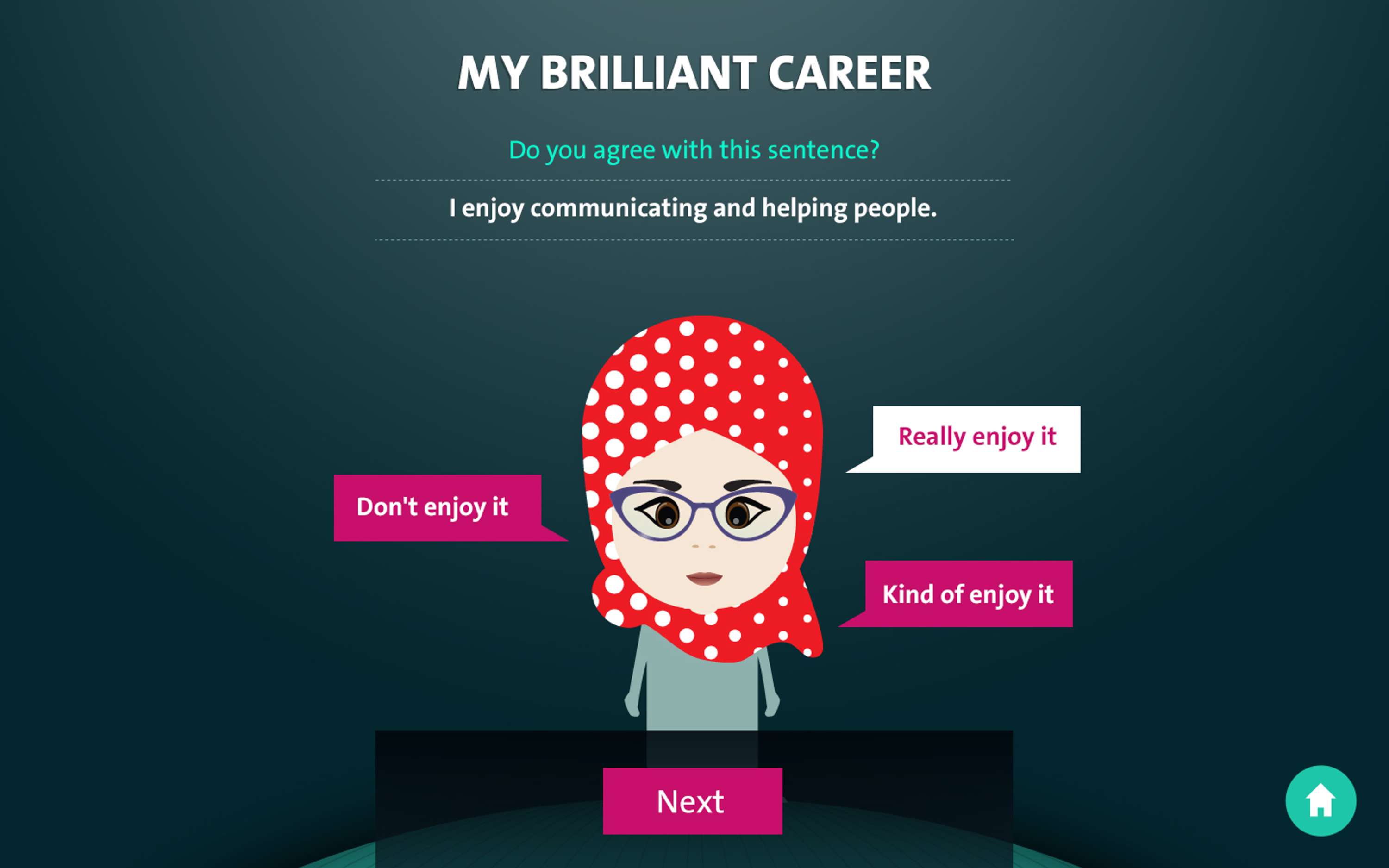 UI/UX - My brilliant career by Chrysanthi Skalioti