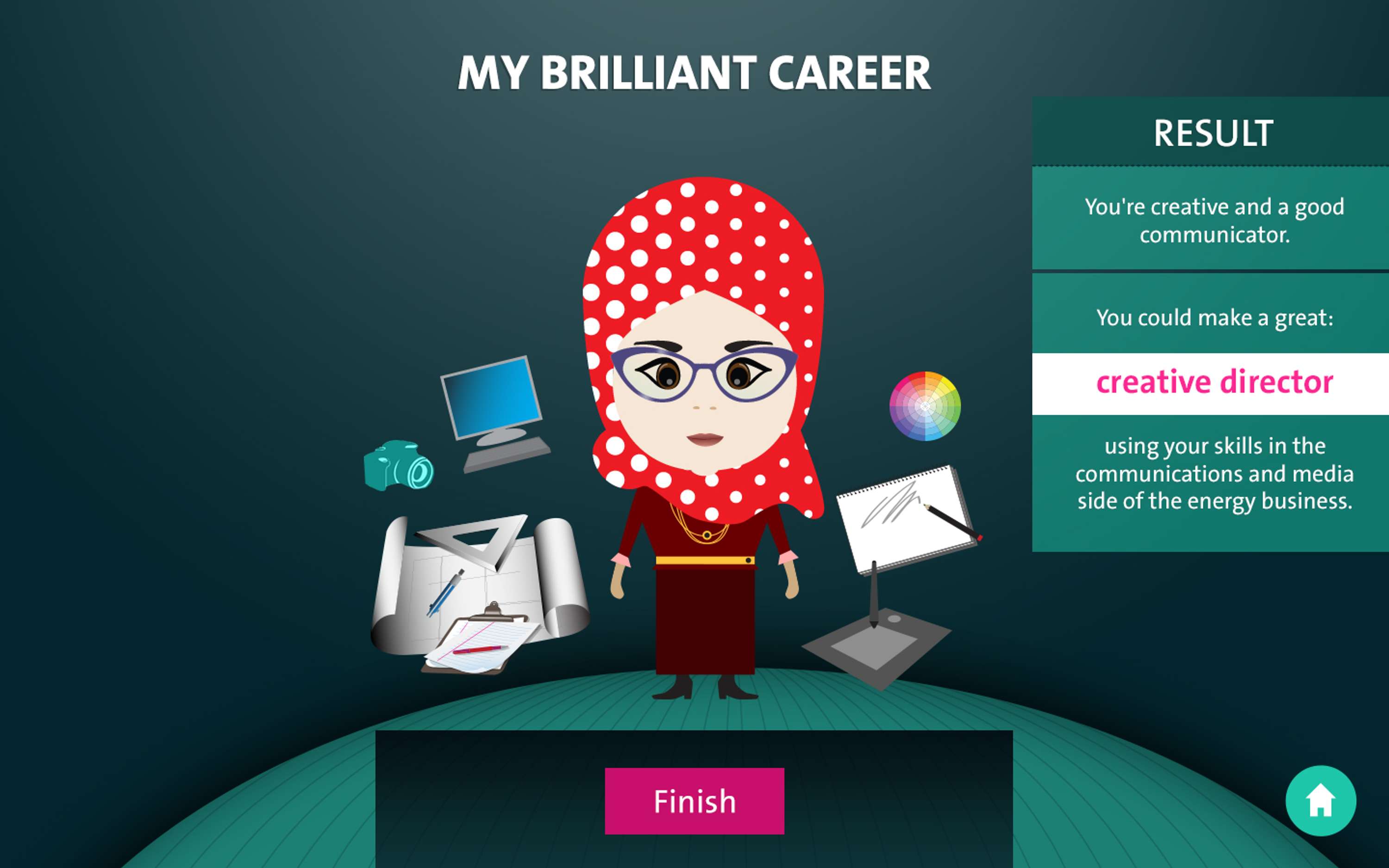 UI/UX - My brilliant career by Chrysanthi Skalioti