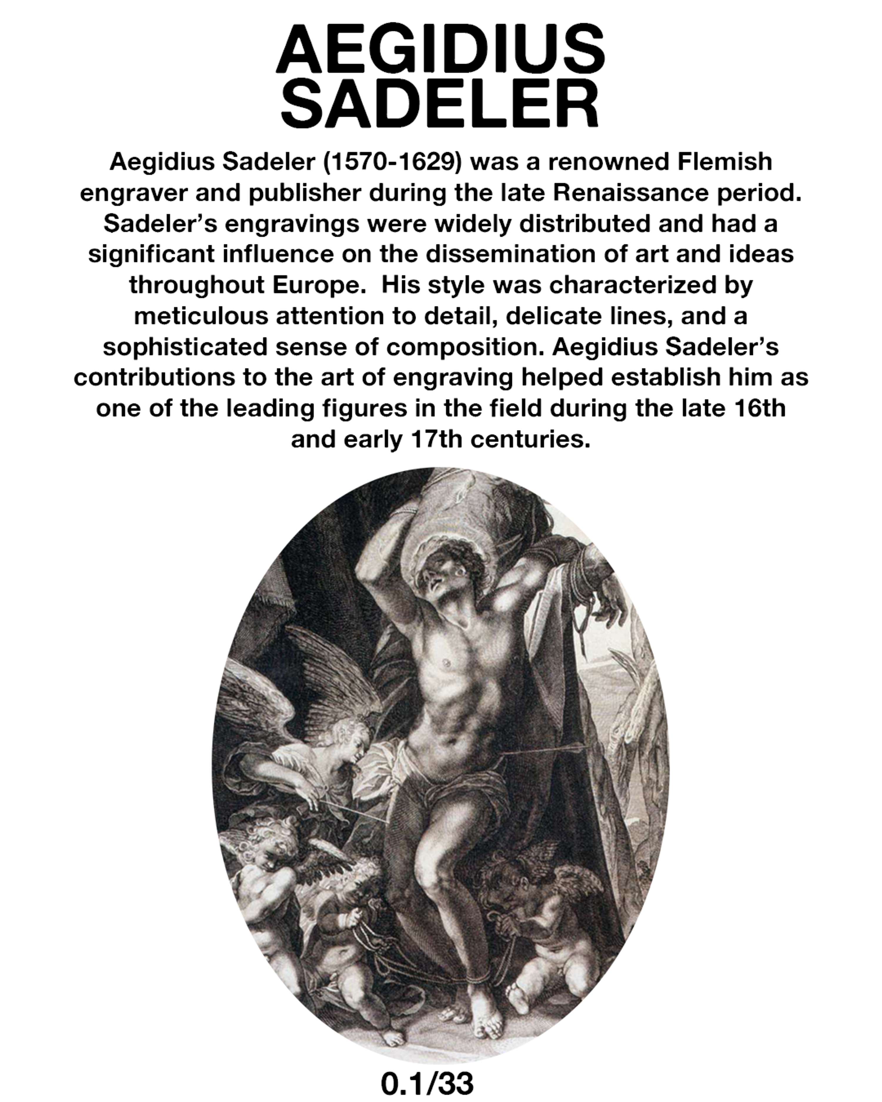Aegidius Sadeler by Lauren Cremer