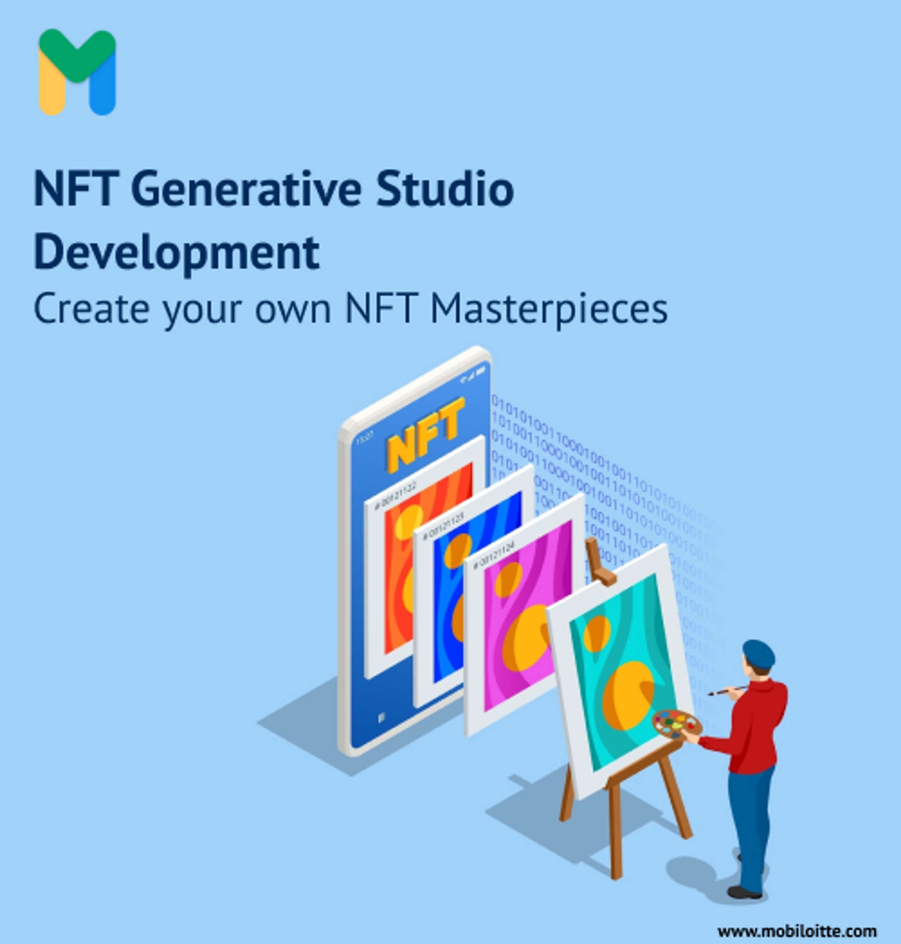 NFT Generative studio Development Services by Mobiloitte Technologies