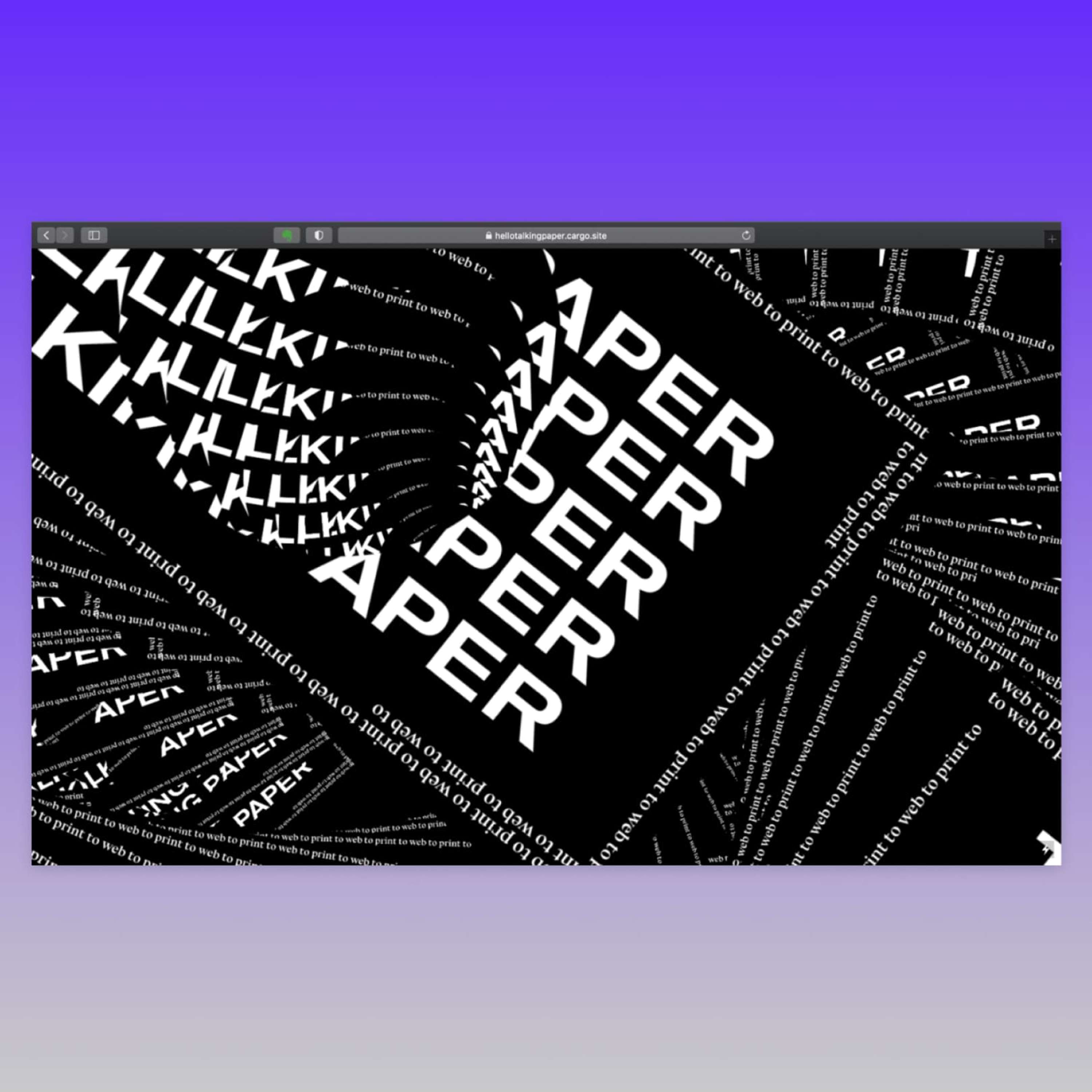 Talking Paper Project by Anna Karp