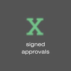 signed approvals