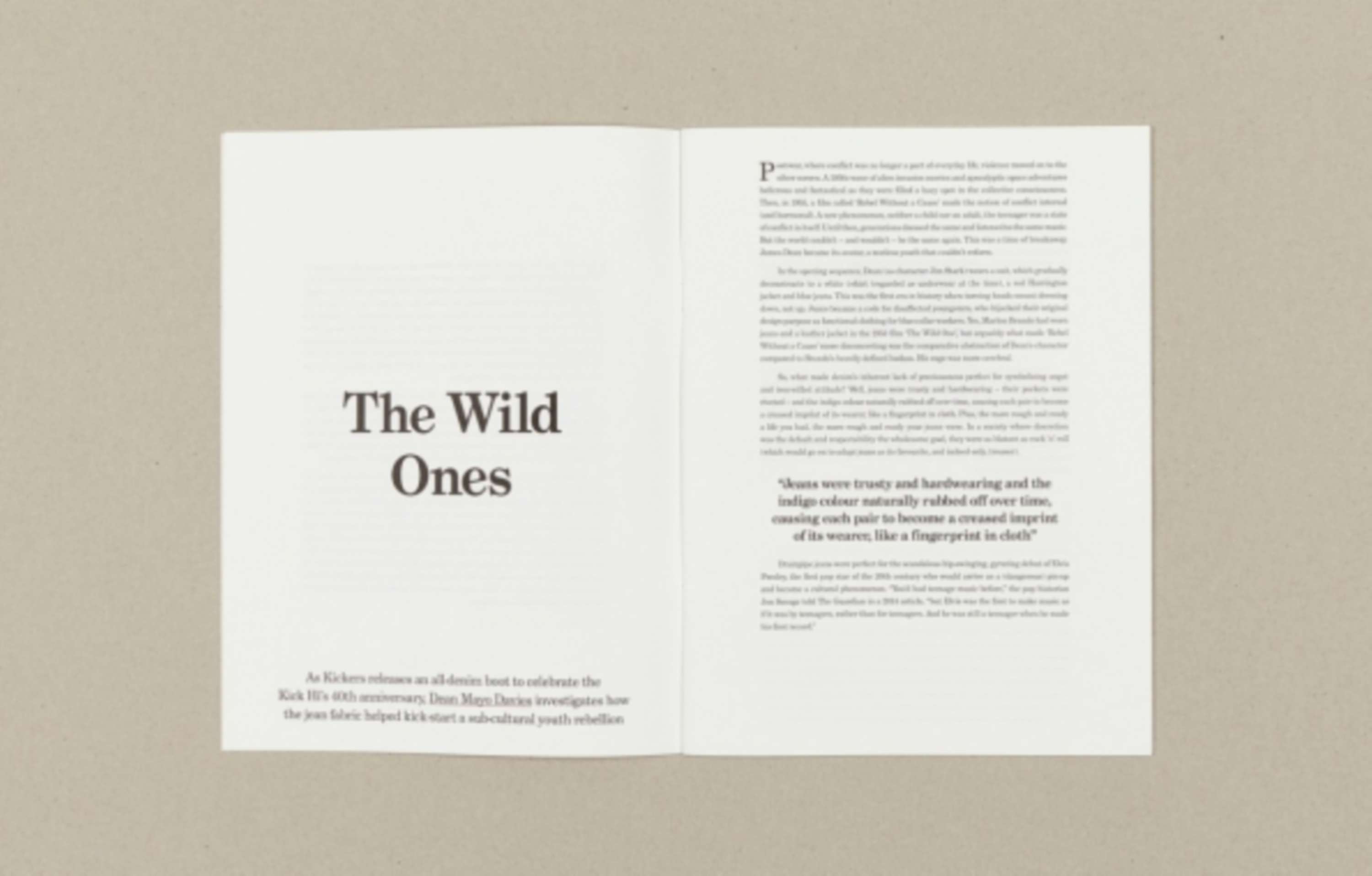 Kickers Forty — Document by Hilt Agency
