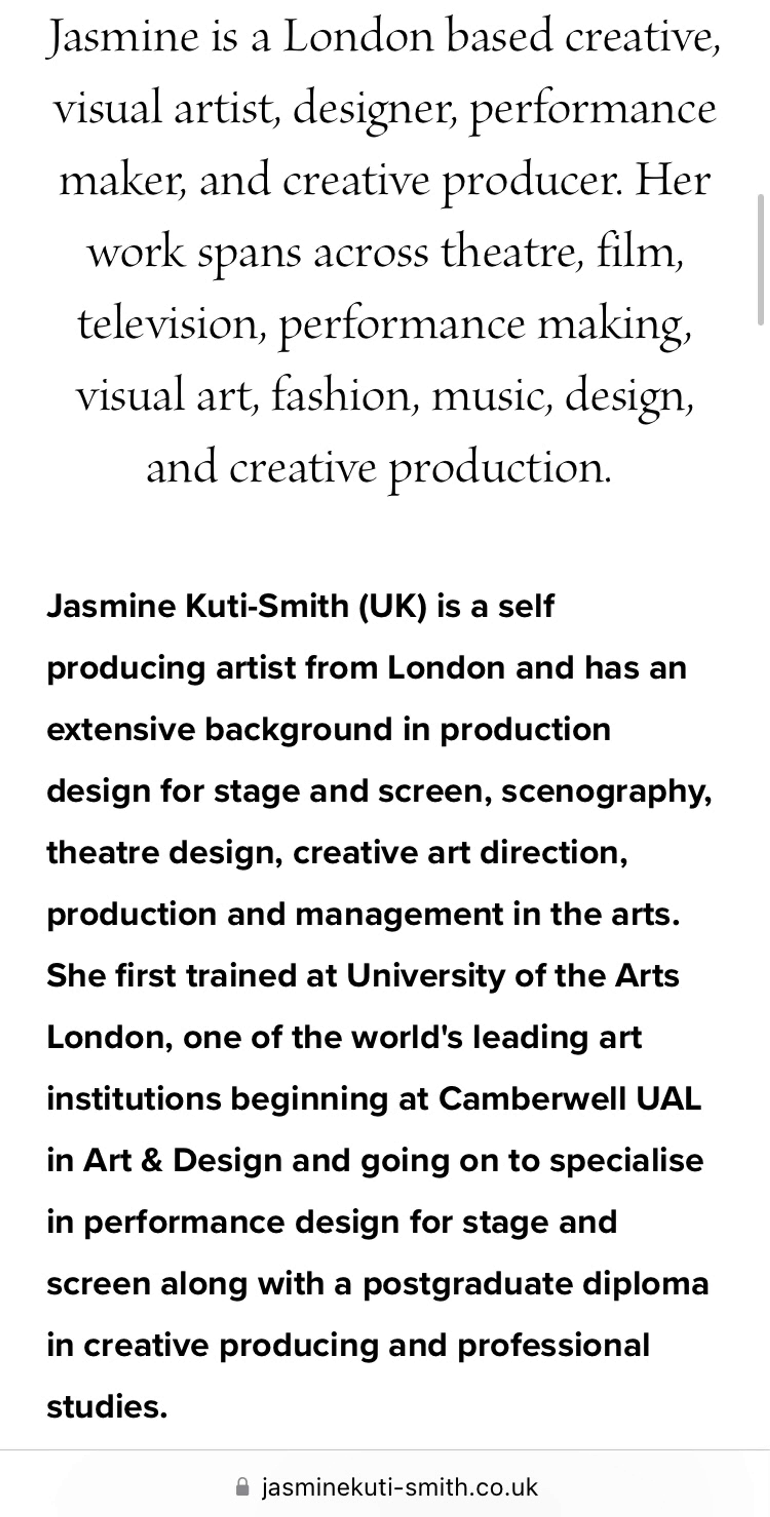 Website Relaunch by Jasmine Kuti-Smith