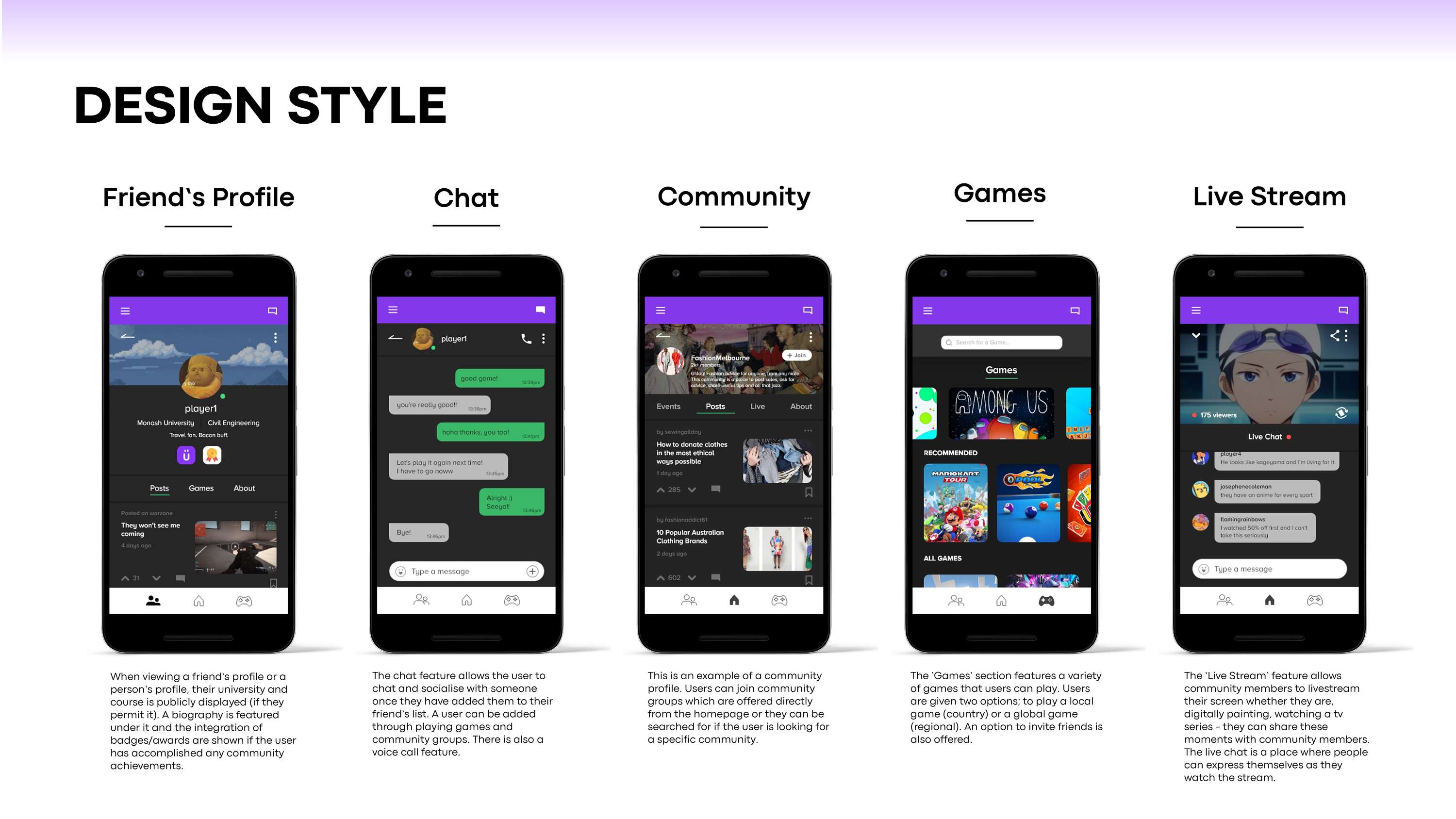 UniBuddy: A community for all, plus games by Anisha Chua