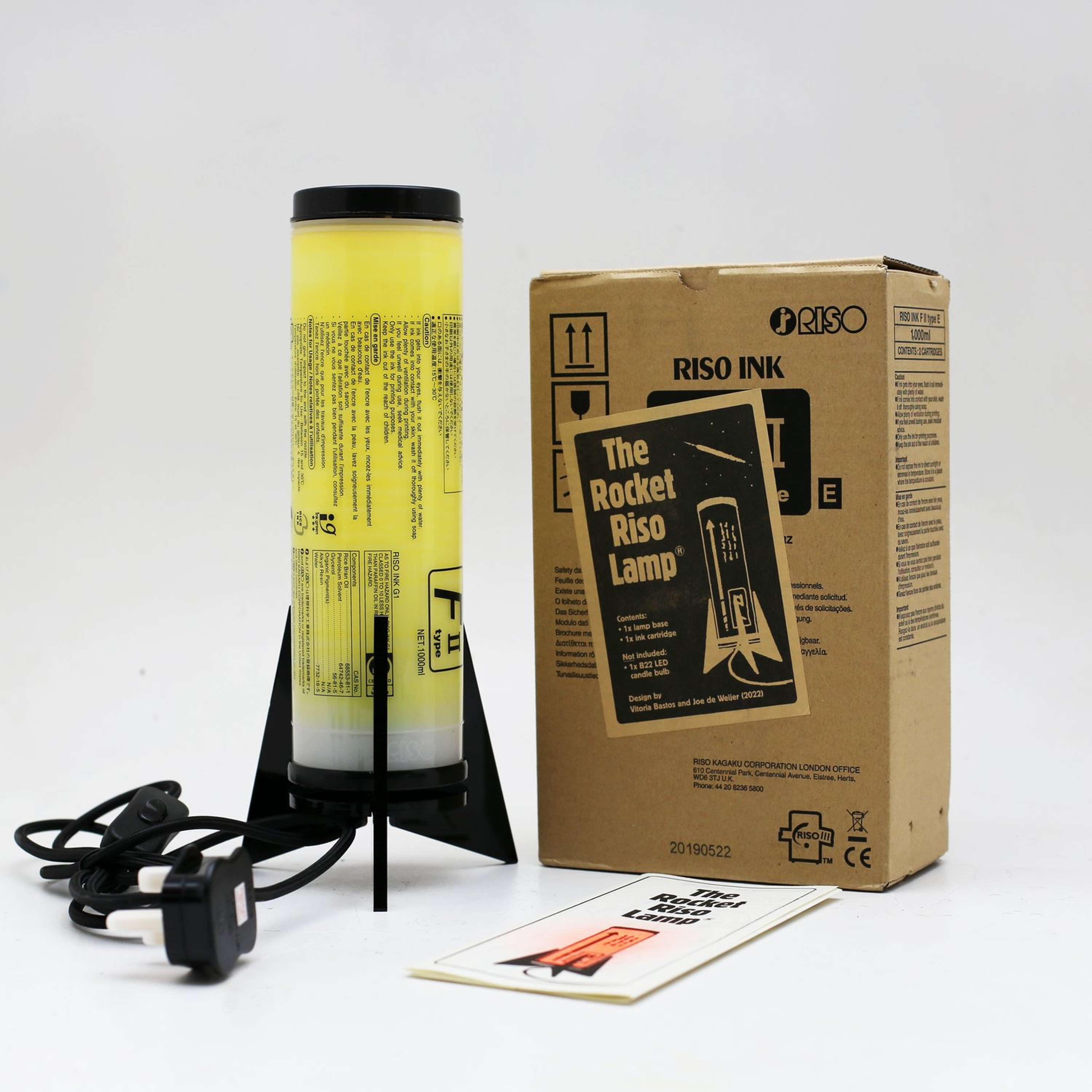 The Rocket Riso Lamp by Vitoria Bas