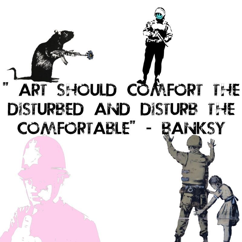 Art should comfort the disturbed and disturb the comfortable by Gerald Kwaku