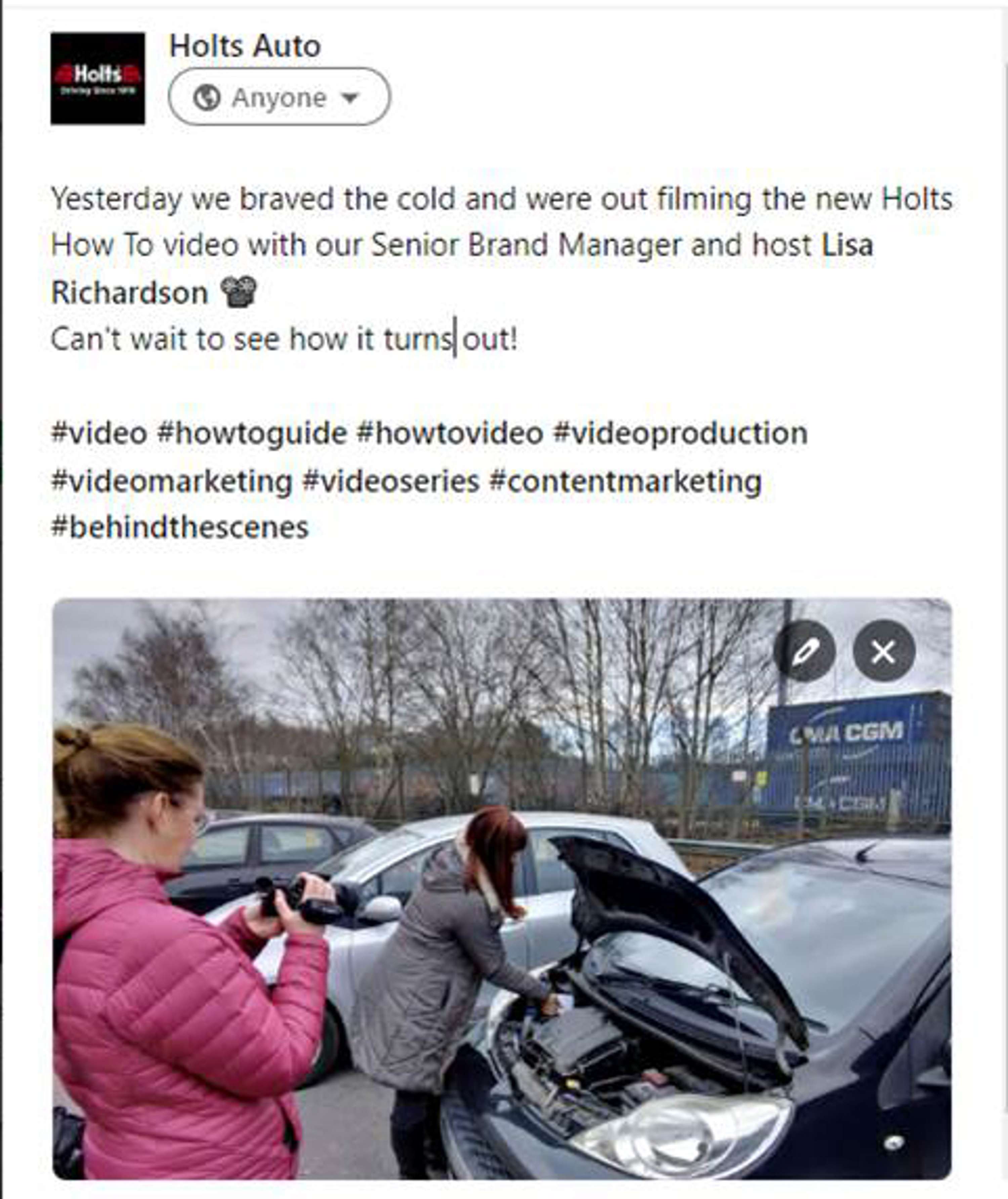 Holts Auto 'How to' Videos by Suzanne Murphy-Devenny