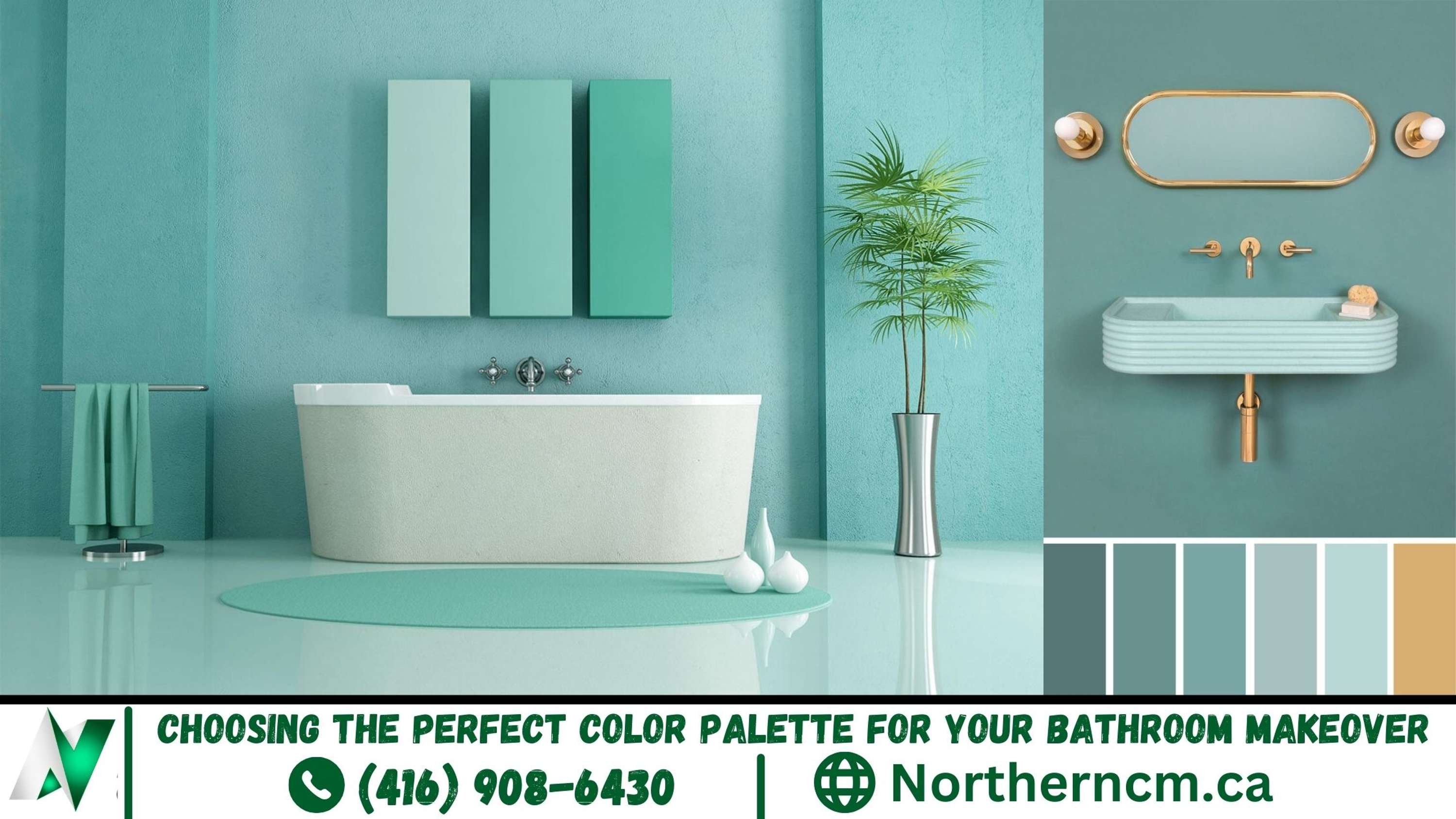Vaughan Vibes: Unveiling the Ideal Color Palette for Your Bathroom Renovation by Northern Construction Management