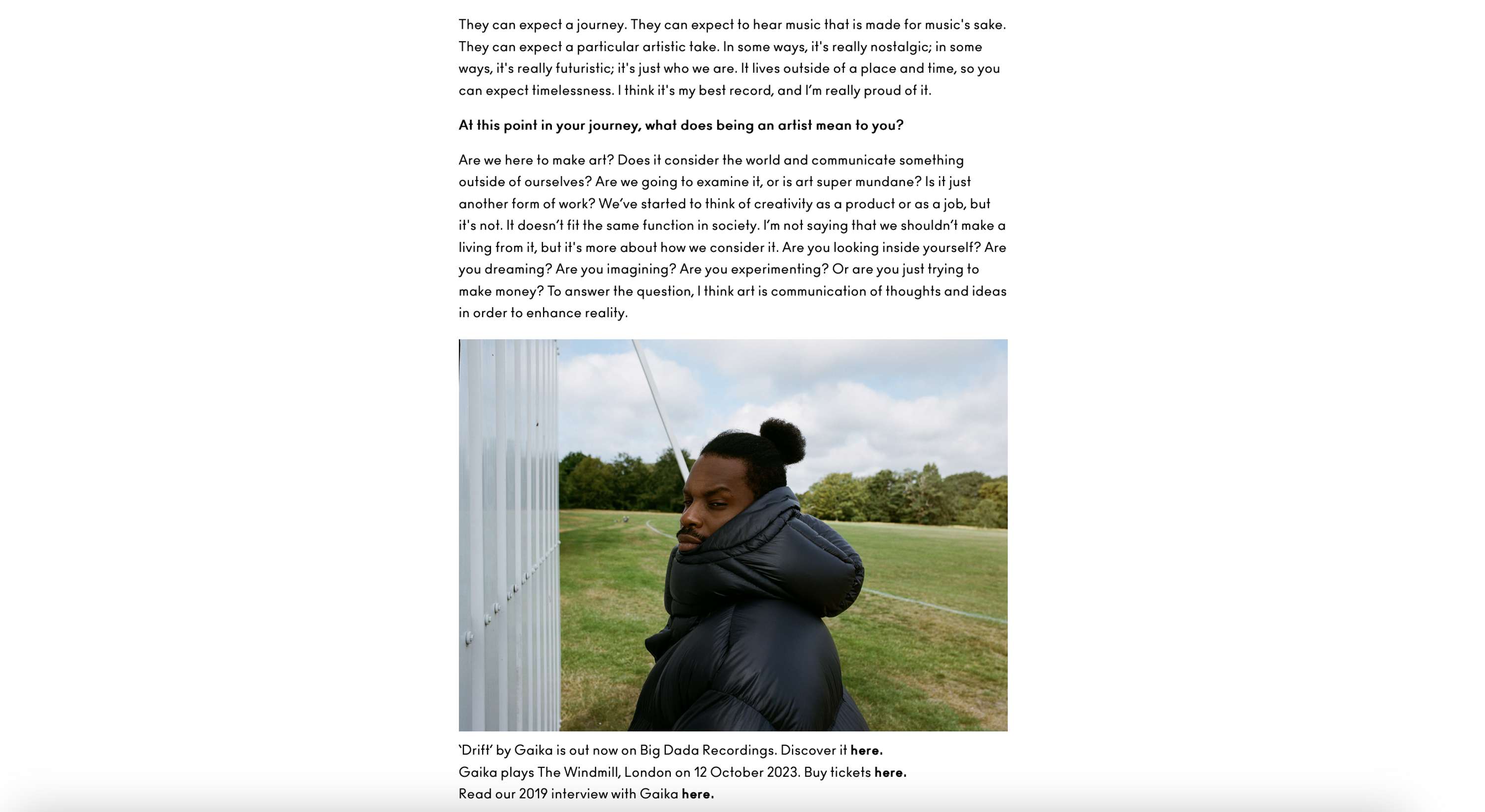 Drift With Gaika- Nataal by Ivory Campbell