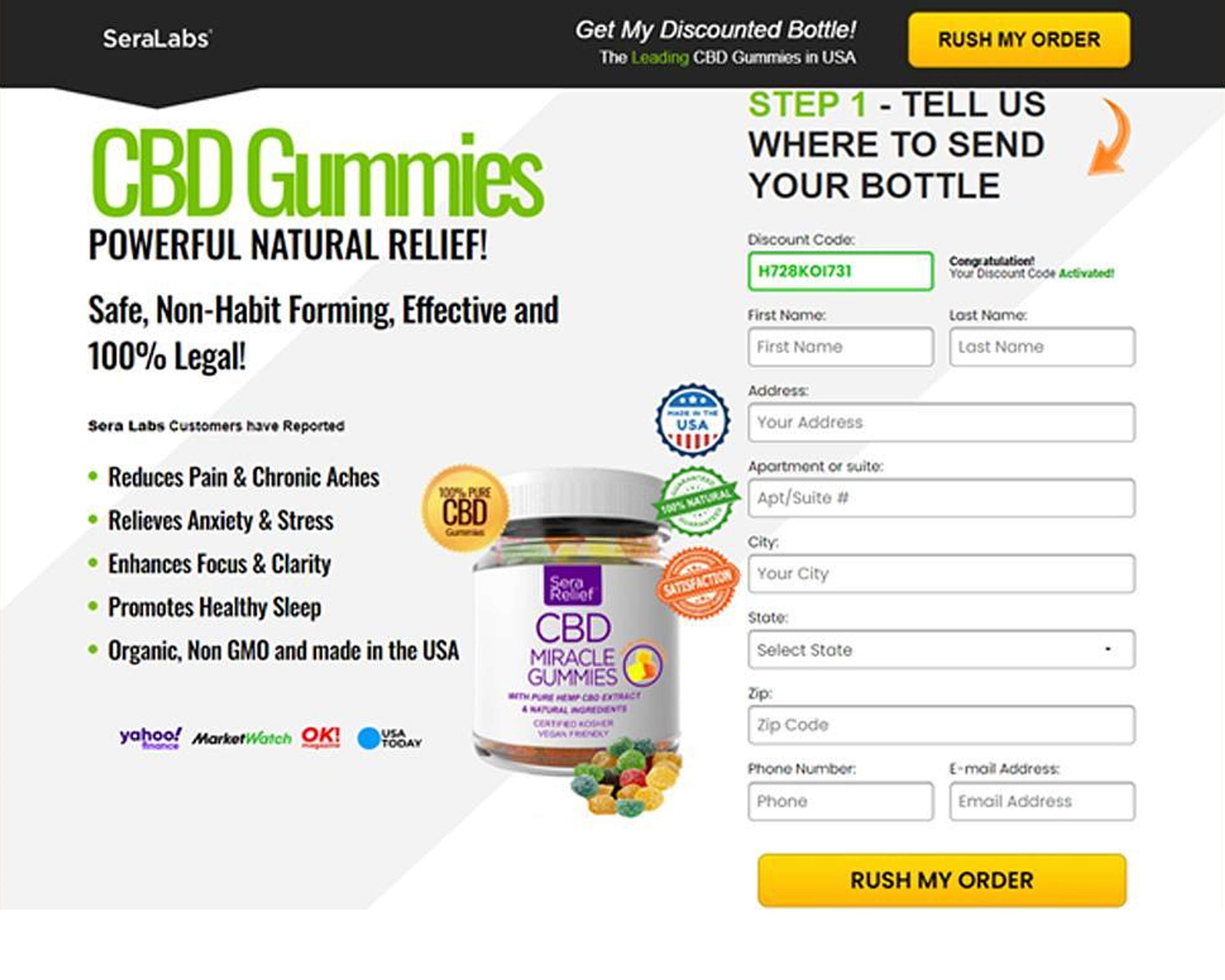 Sera Labs CBD Miracle Gummies USA Reviews 2023 by Gluco Trust