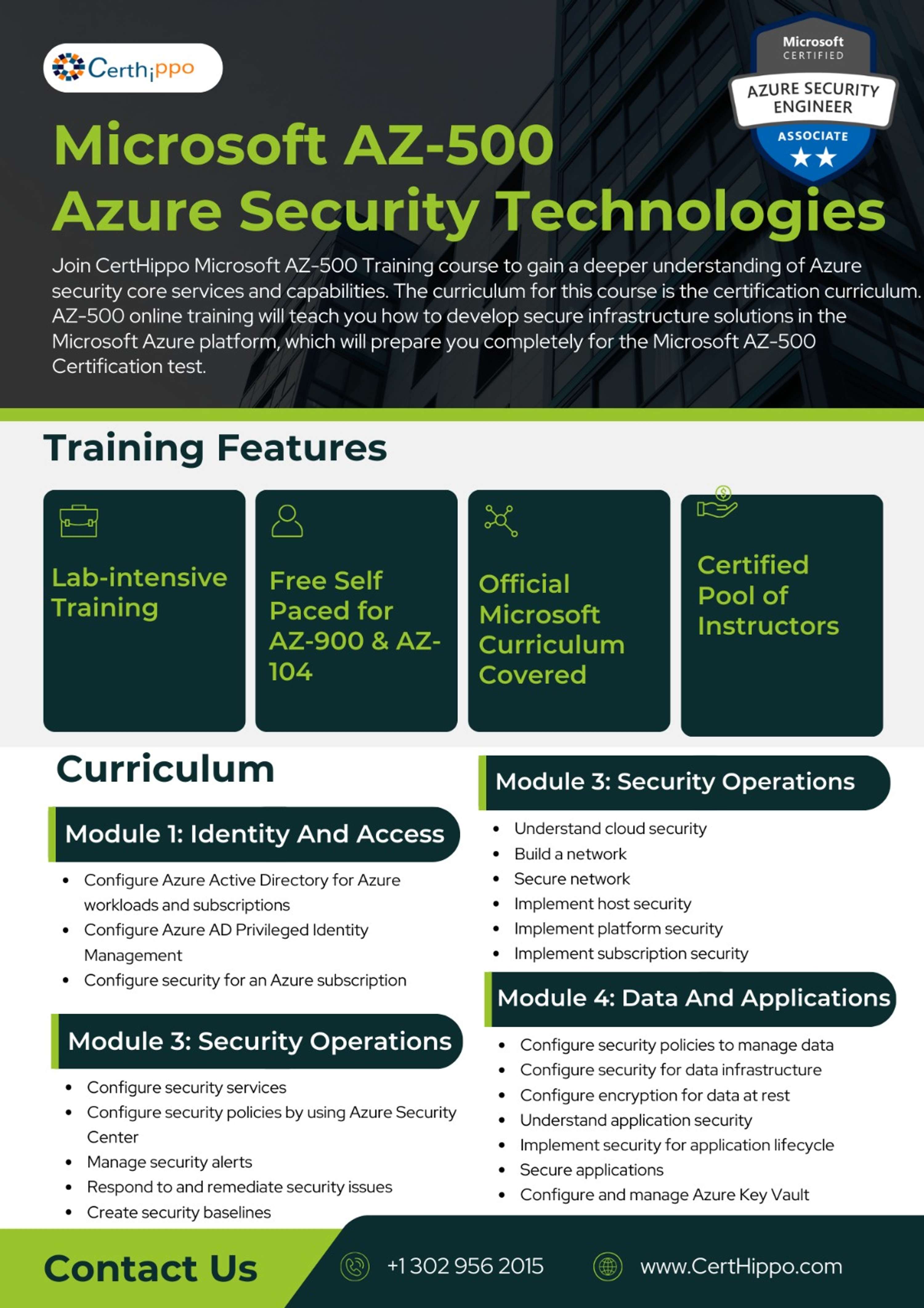 Microsoft AZ-500 Certification: Azure Security Technologies Training & Certification by CertHippo CertHippo