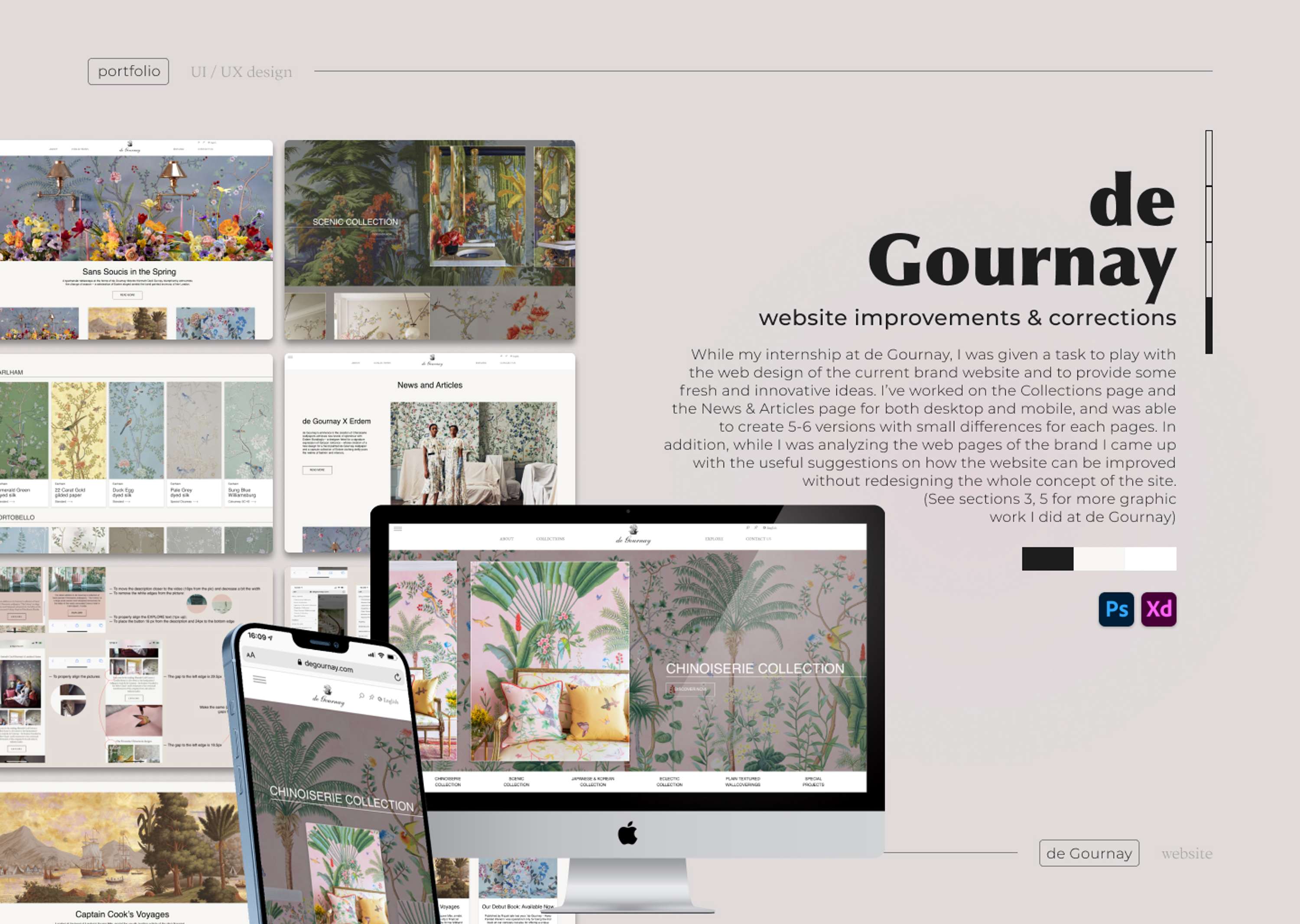 Portfolio - UI / UX Design, Websites by Yelena Pan