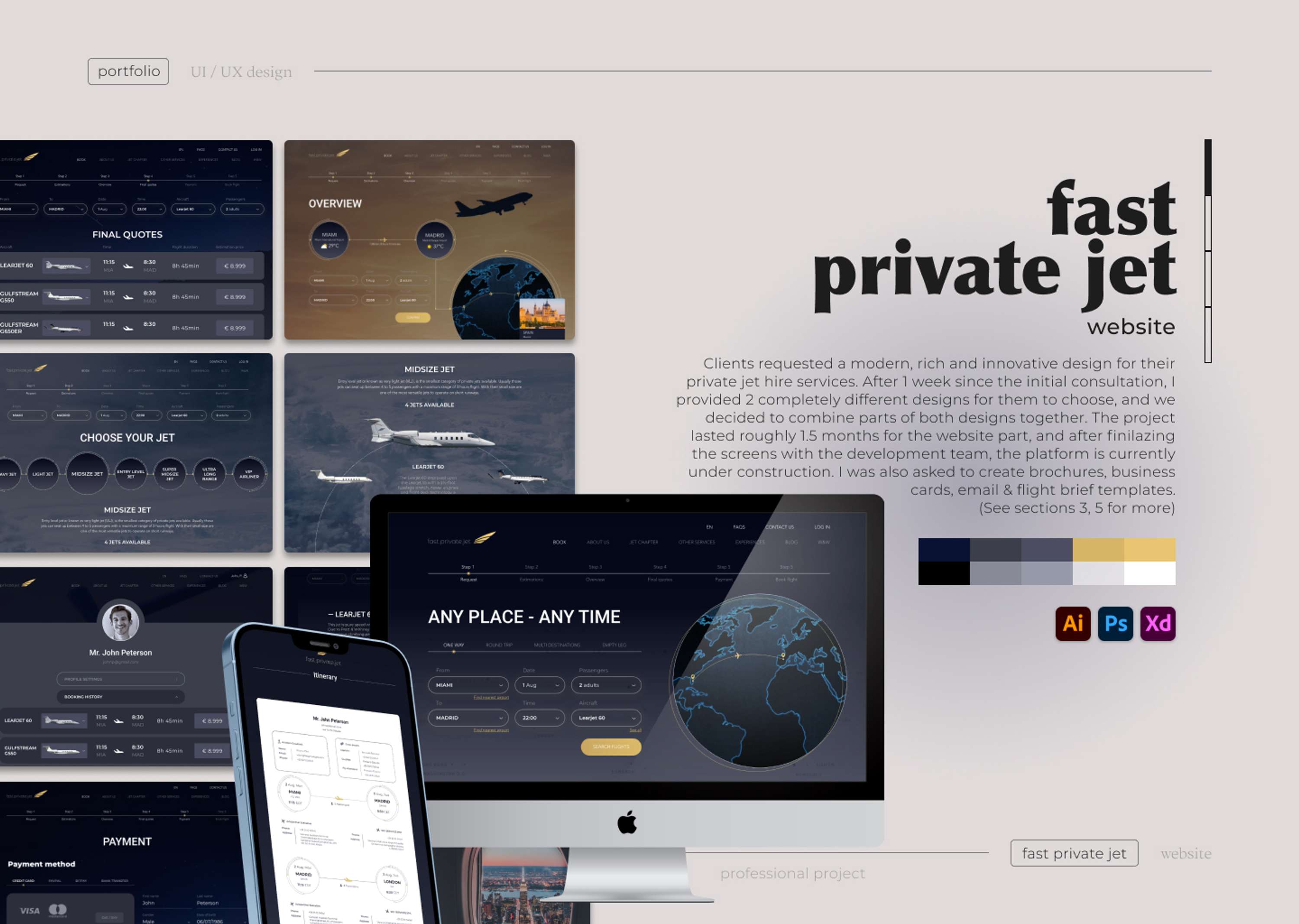 Portfolio - UI / UX Design, Websites by Yelena Pan
