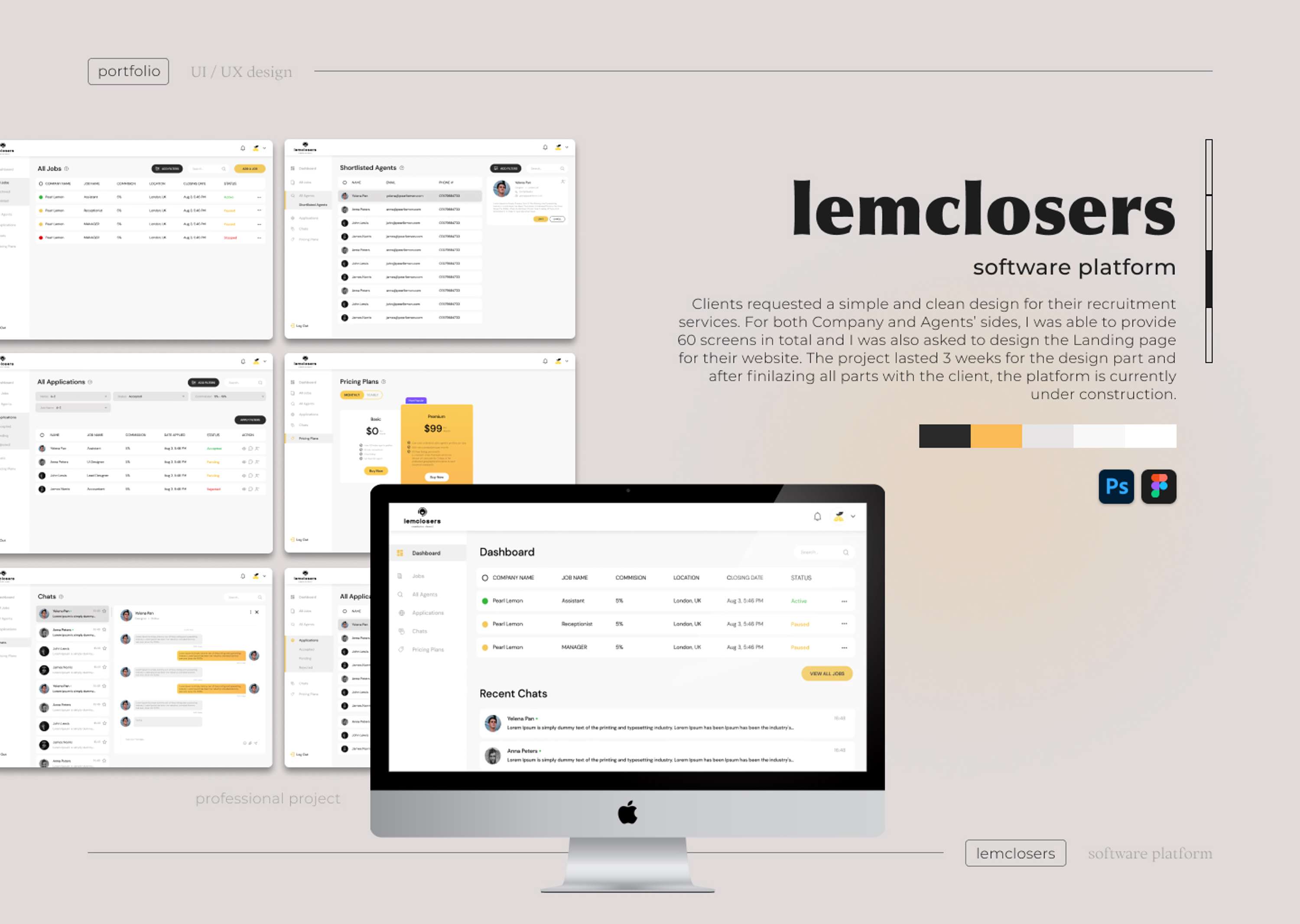 Portfolio - UI / UX Design, Software Tools by Yelena Pan