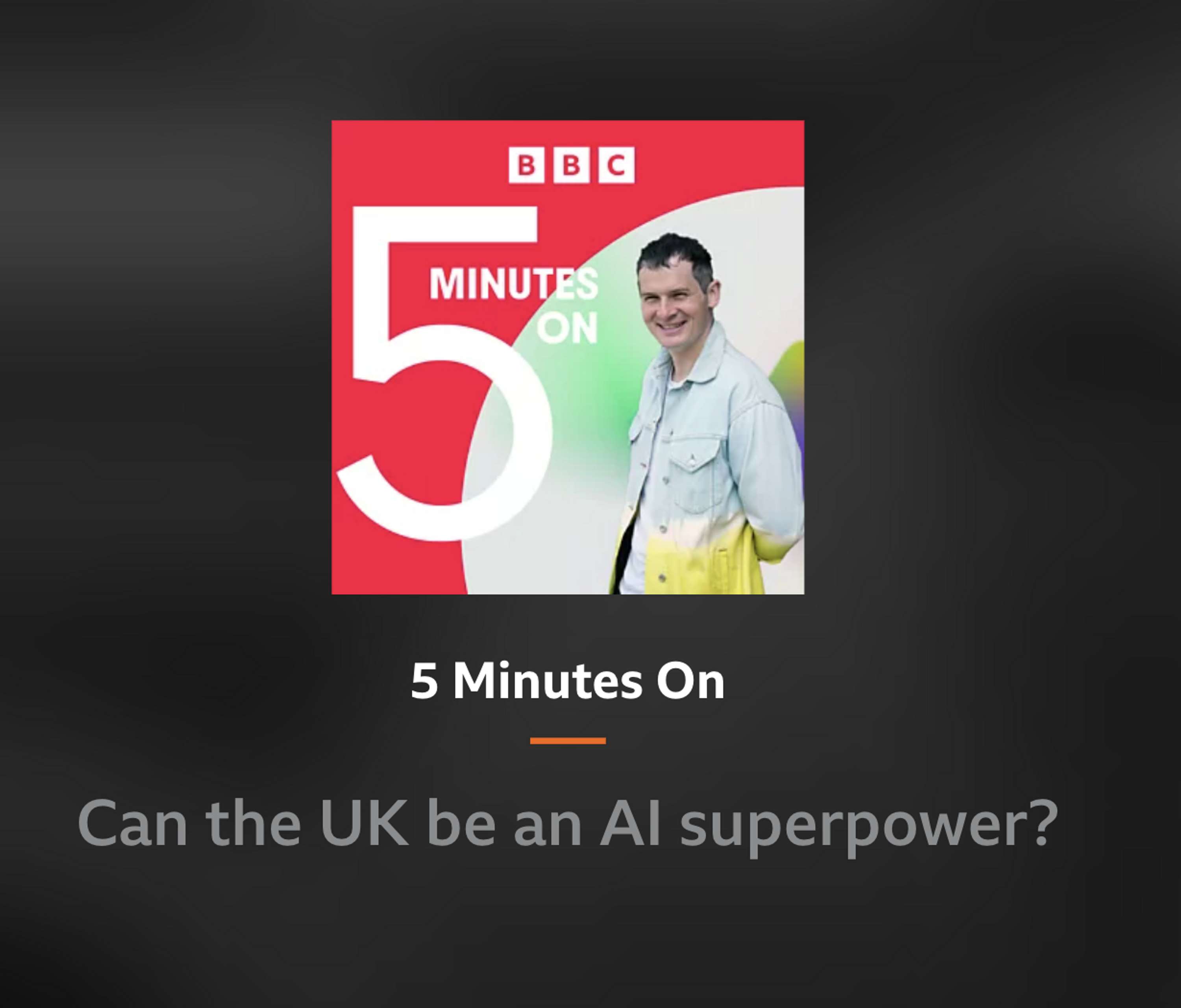 BBC News "5 Minutes On..." Podcast by Anthony Zahra
