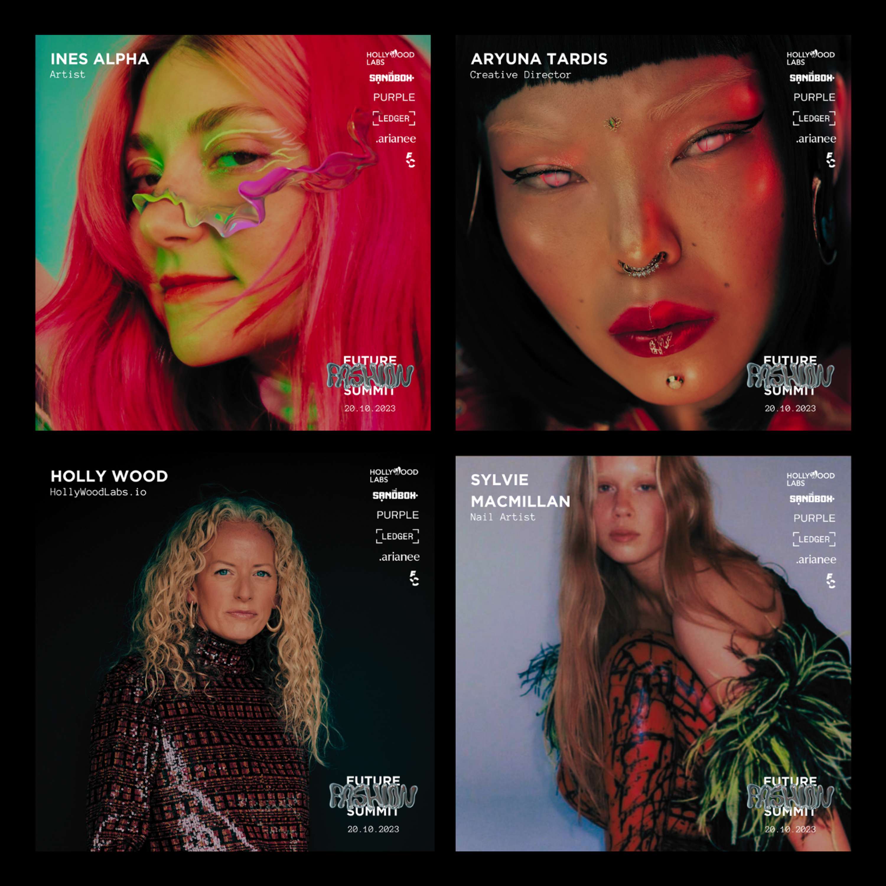 Event identity and assets design for Future Fashion Summit Edition 2 by Hollywood Labs by Ly Leova
