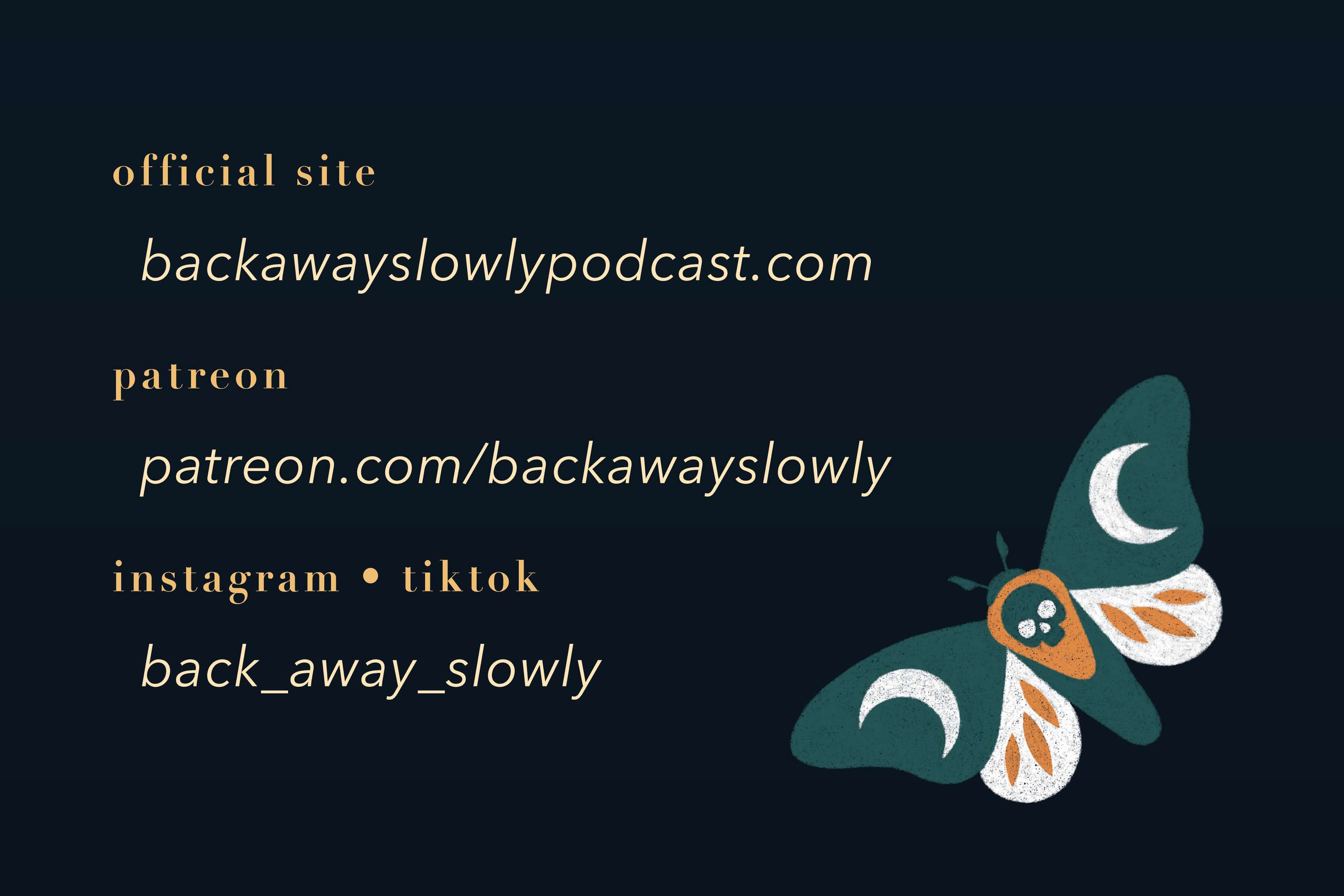 Back Away Slowly (brand and website) by E M