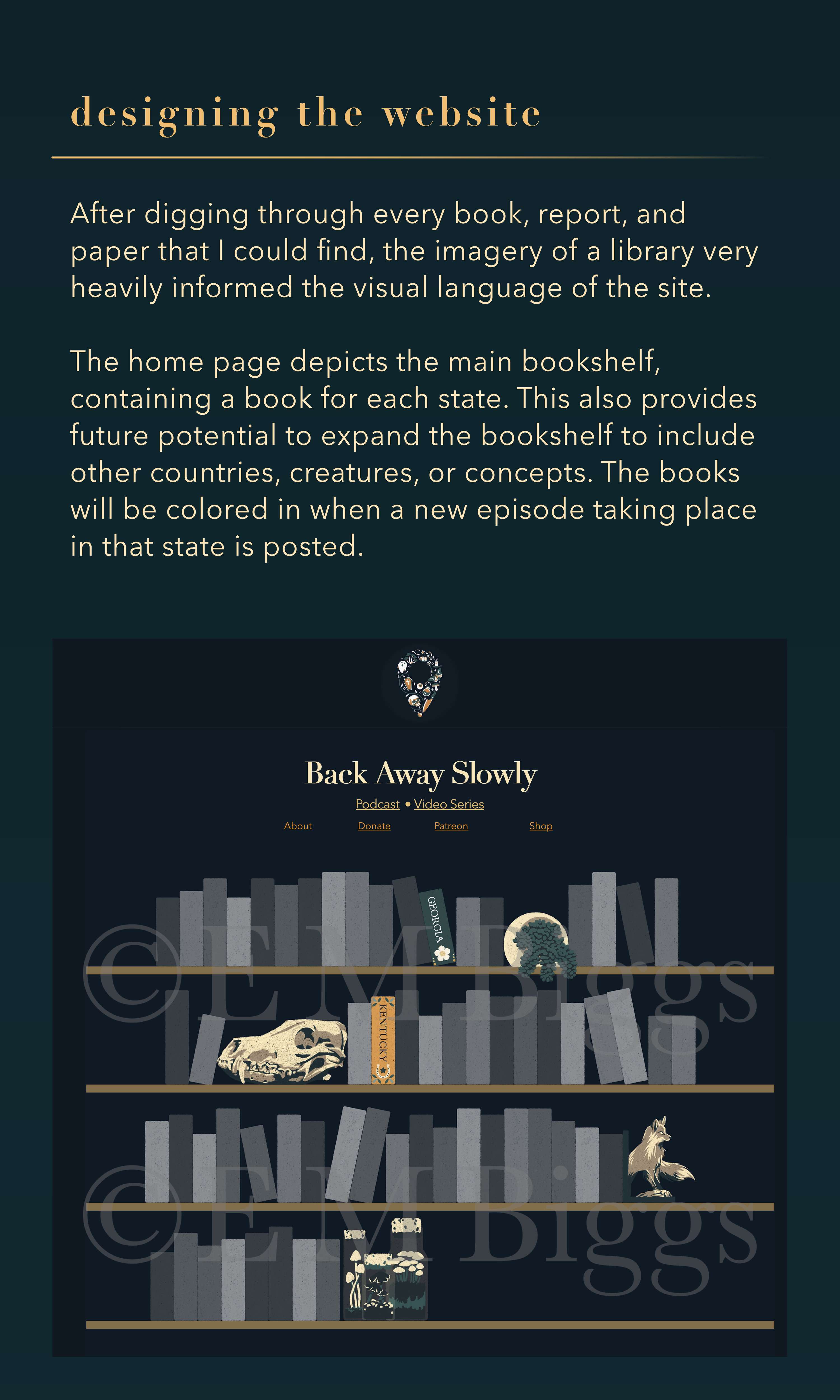 Back Away Slowly (brand and website) by E M