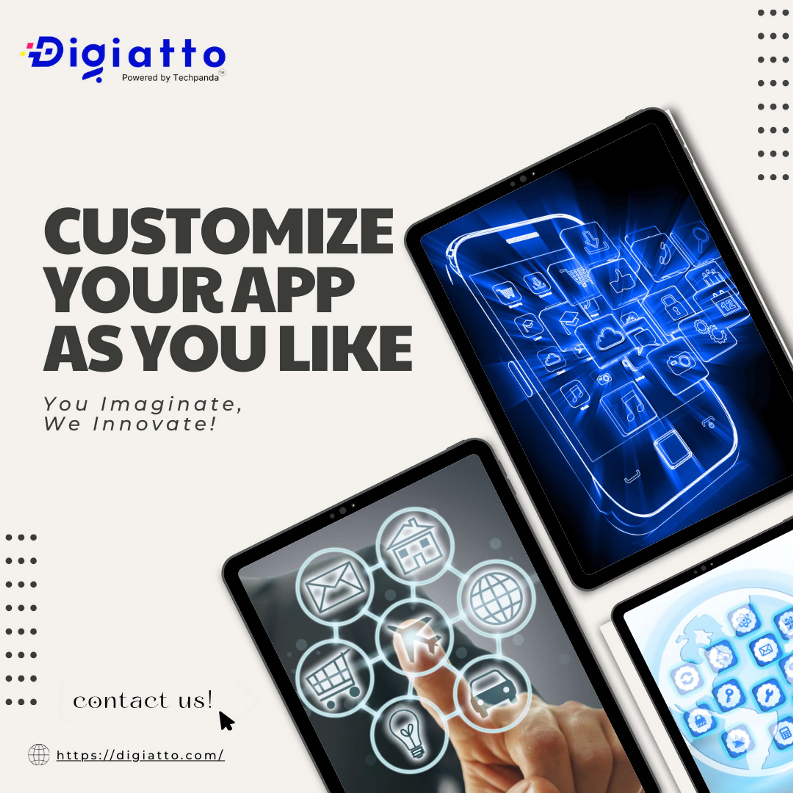 Custom Mobile App Development Company - Digiatto by digiatto itservices