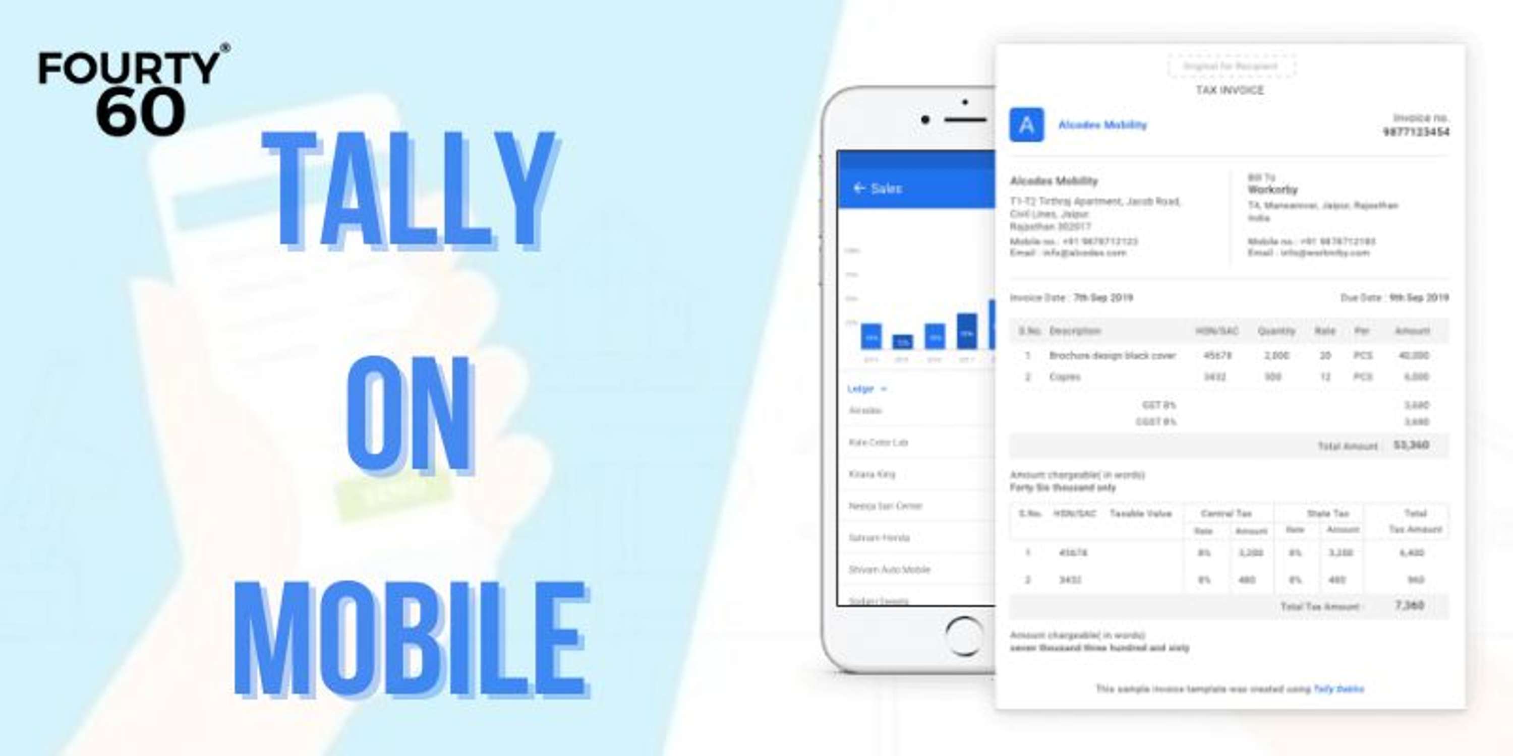 Tally on Mobile: Boosting Your Business Mobility and Efficiency" - Fourty 60 by Fourty60 Infotech