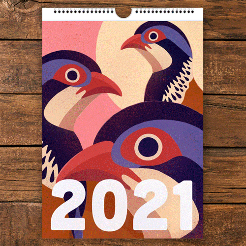 Bird Calendar by Anna Broadhurst