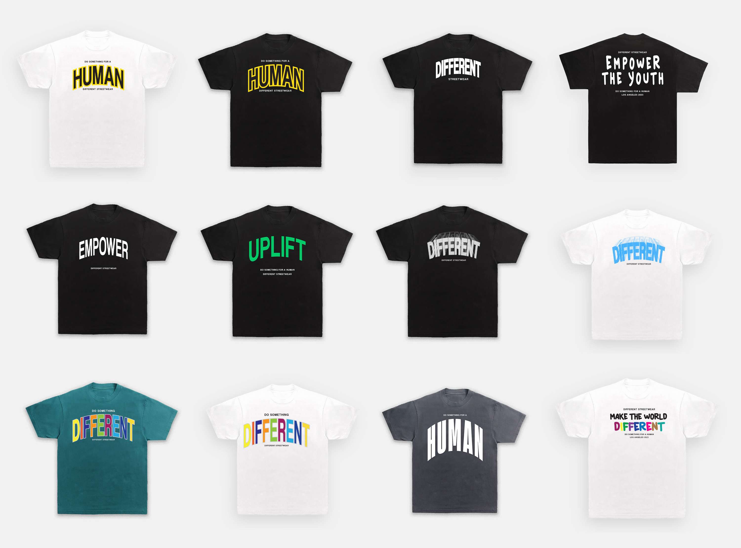 Design Samples for LA Based Brand Different by Jonathan Barnes