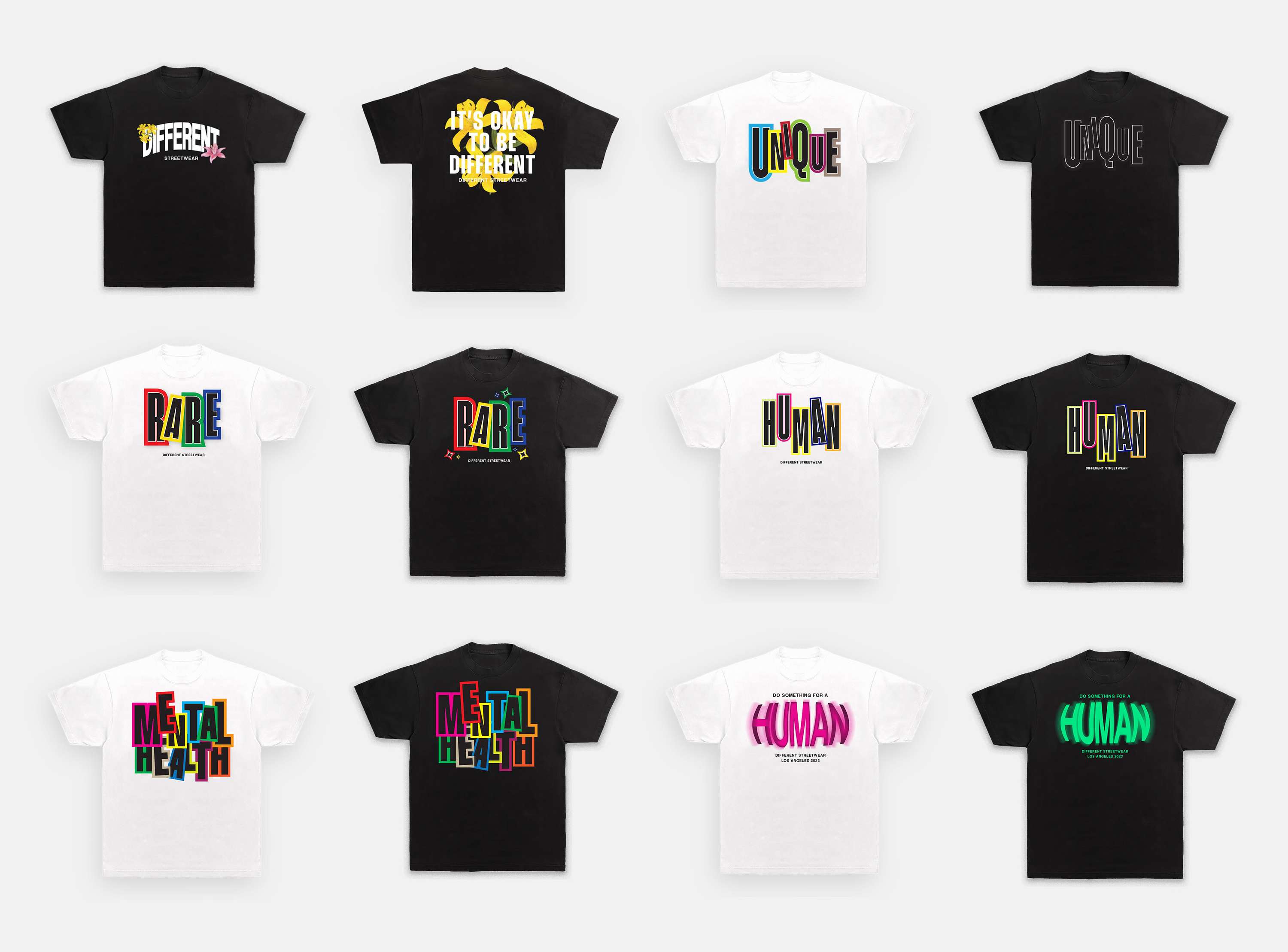Design Samples for LA Based Brand Different by Jonathan Barnes
