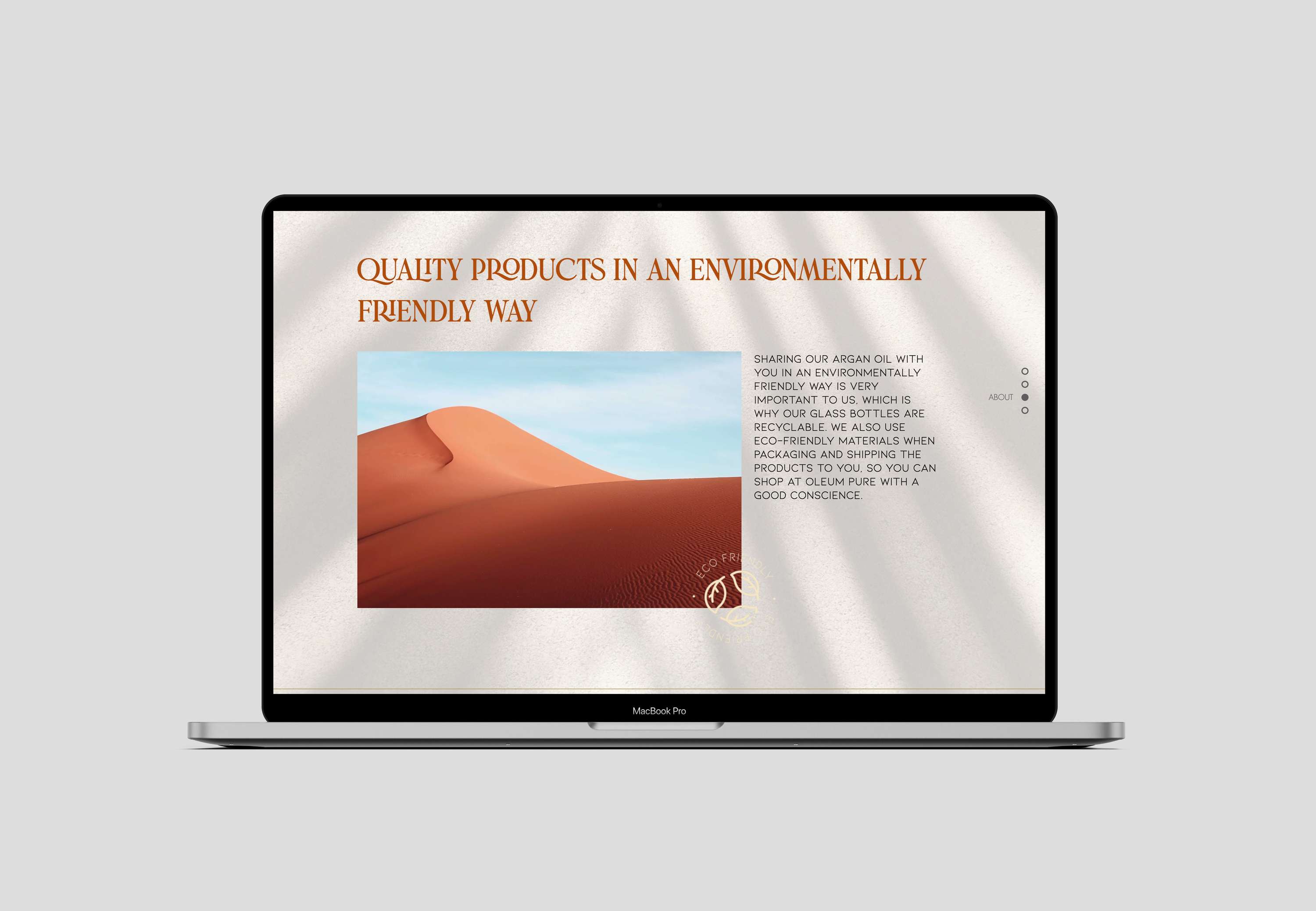 Oleum Pure Website by Stacey Nova
